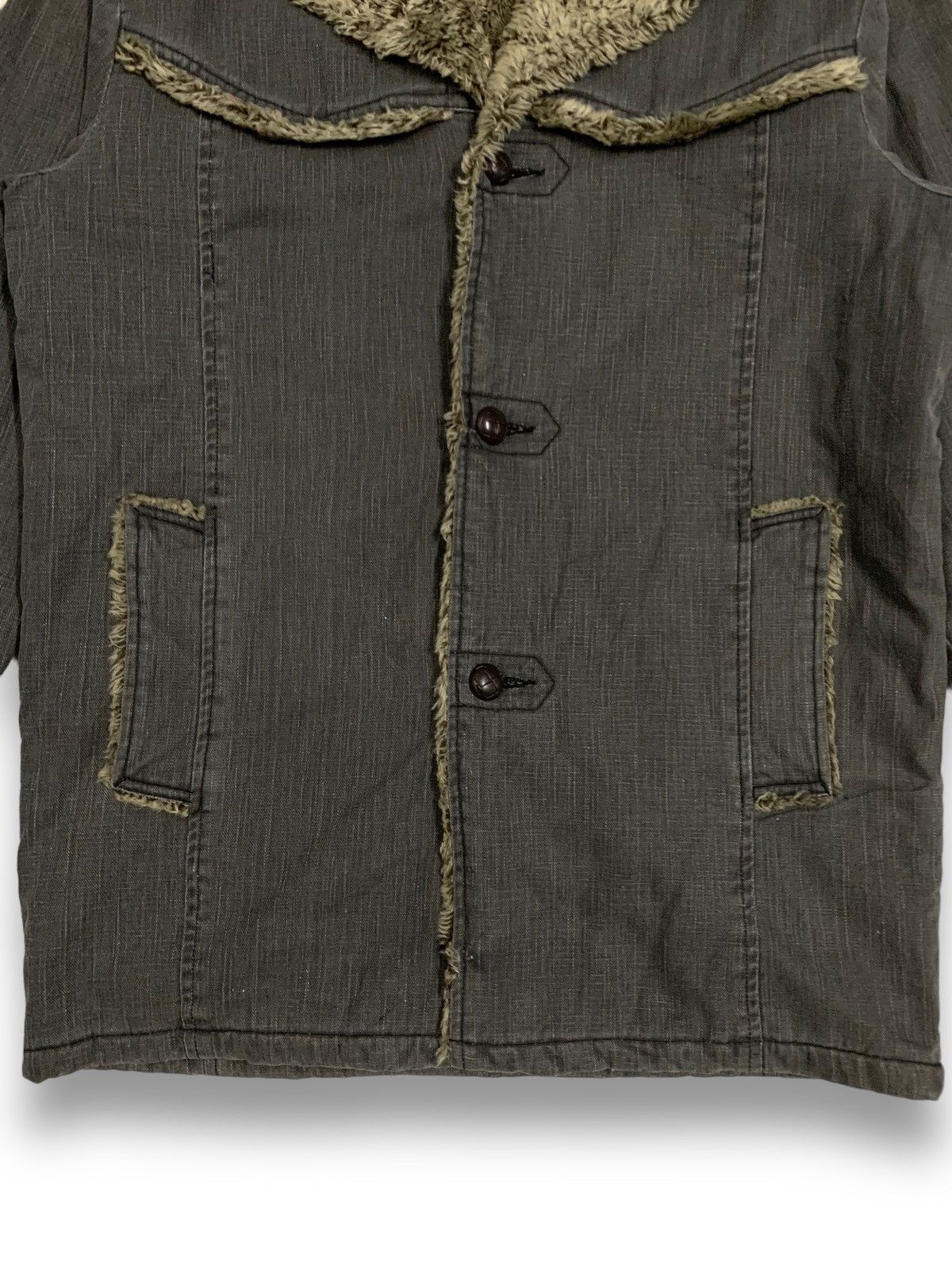 Japanese Brand Japanese Brand Roushatte Sherpa Lined Denim Style Jacket Size US M / EU 48-50 / 2 - 8 Thumbnail