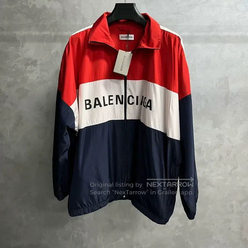 Balenciaga Balenciaga Red Lettering Logo Zipper Jacket Size XS / US 0-2 / IT 36-38 - 1 Thumbnail