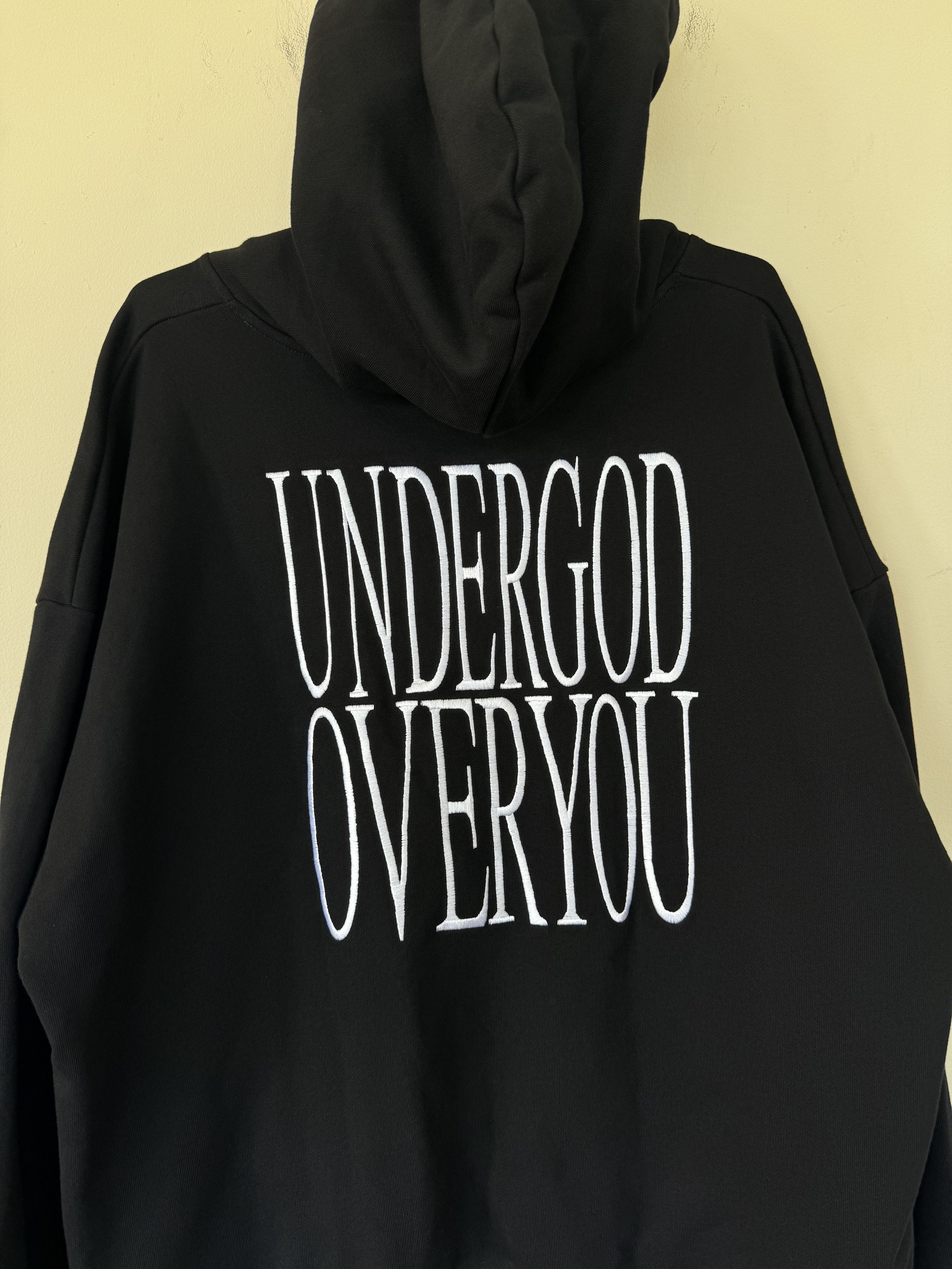 Vintage Open Bar Funeral Under God Over You Cropped Hoodie Size US XXL / EU 58 / 5 - 4 Thumbnail