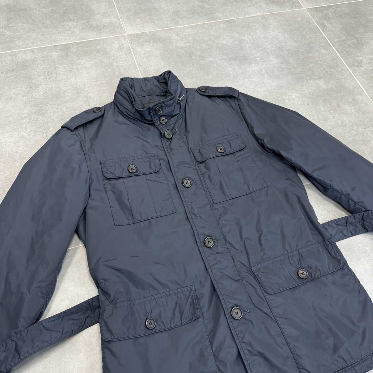 Prada Rare Prada Milano Nylon Navy Blue Jacket Size 50 Size US M / EU 48-50 / 2 - 8 Thumbnail