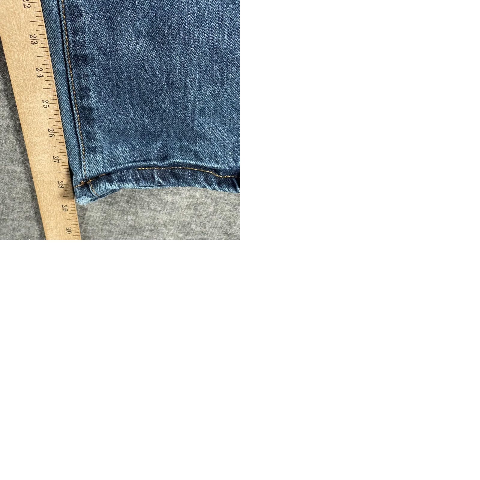Vintage Aéropostale Jeans Mens 30x30 Blue Driggs Slim Bootcut Distressed Ripped Denim Size US 30 / EU 46 - 9 Thumbnail