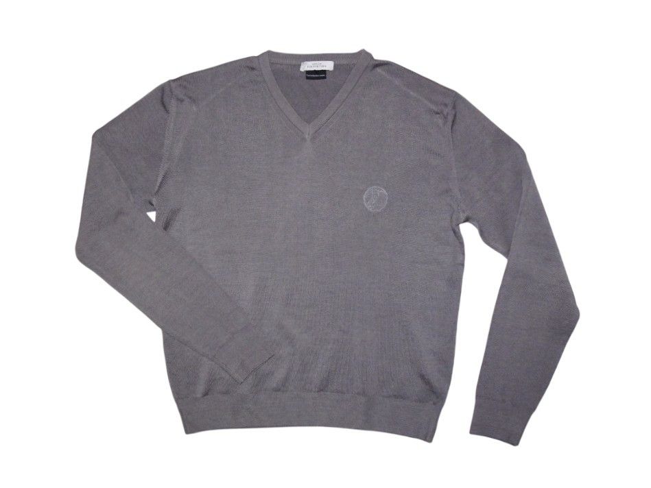 Versace VERSACE COLLECTION MEDUSA LOGO V-NECK SWEATER Size US XL / EU 56 / 4 - 1 Thumbnail