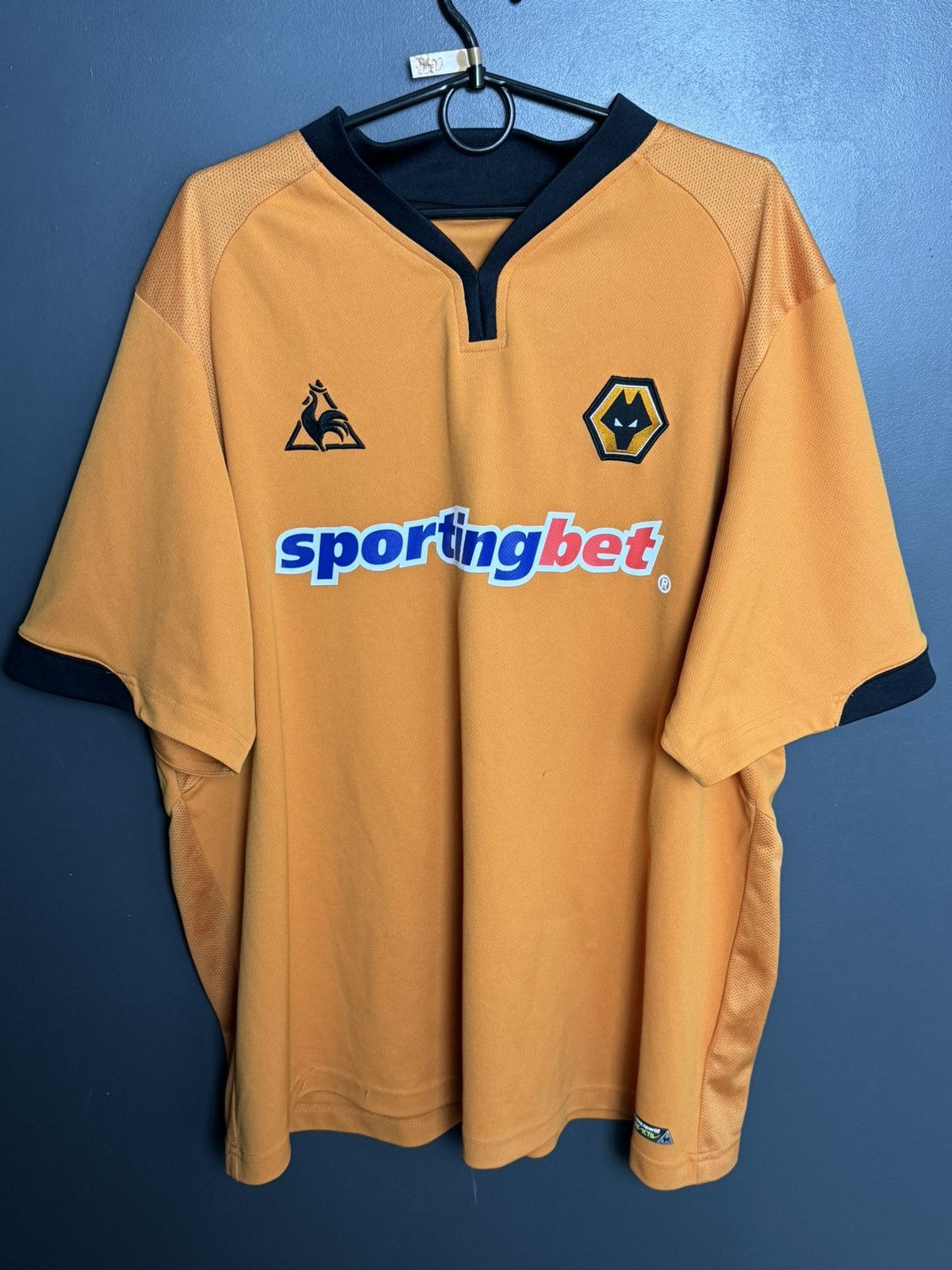 Le Coq Sportif Wolverhampton Wanderers 09/10 Home Football Jersey Size US XXL / EU 58 / 5 - 2 Thumbnail