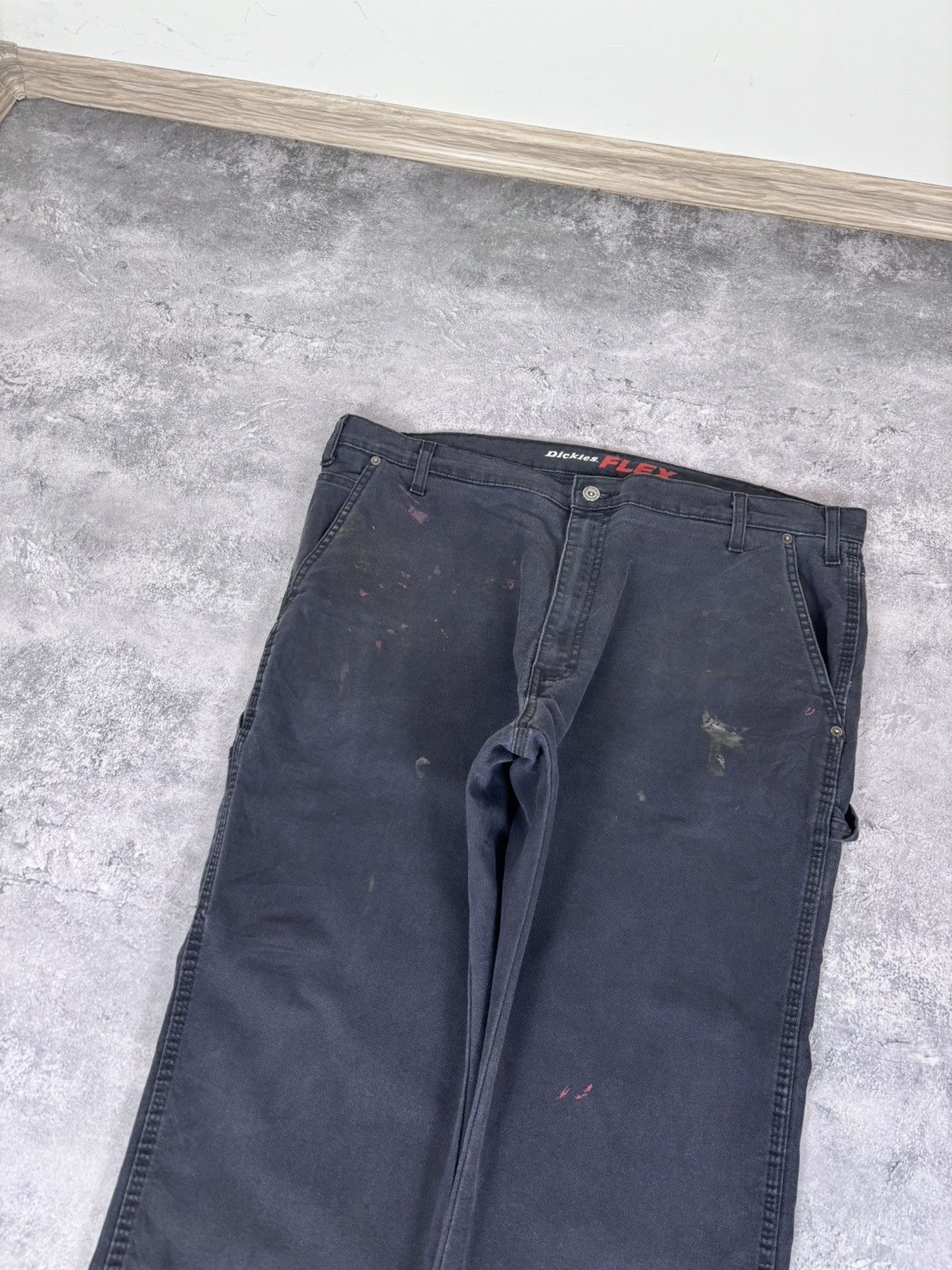 Dickies Dickies Flex Men’s Carpenter Pants Trousers Navy Workwear Size US 44 / EU 60 - 11 Thumbnail