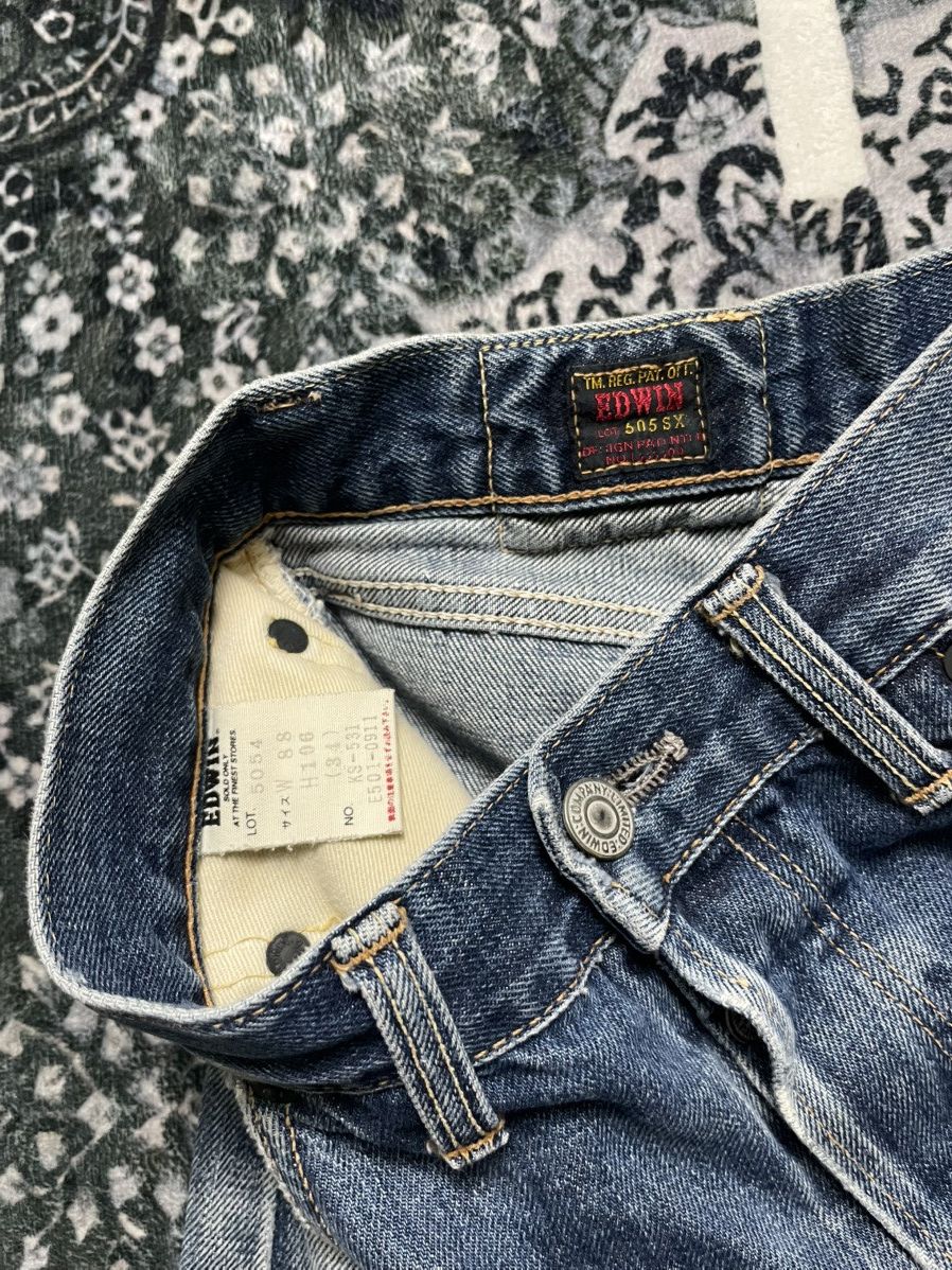 Edwin Edwin 505sx selvedge distressed Size US 33 - 6 Thumbnail