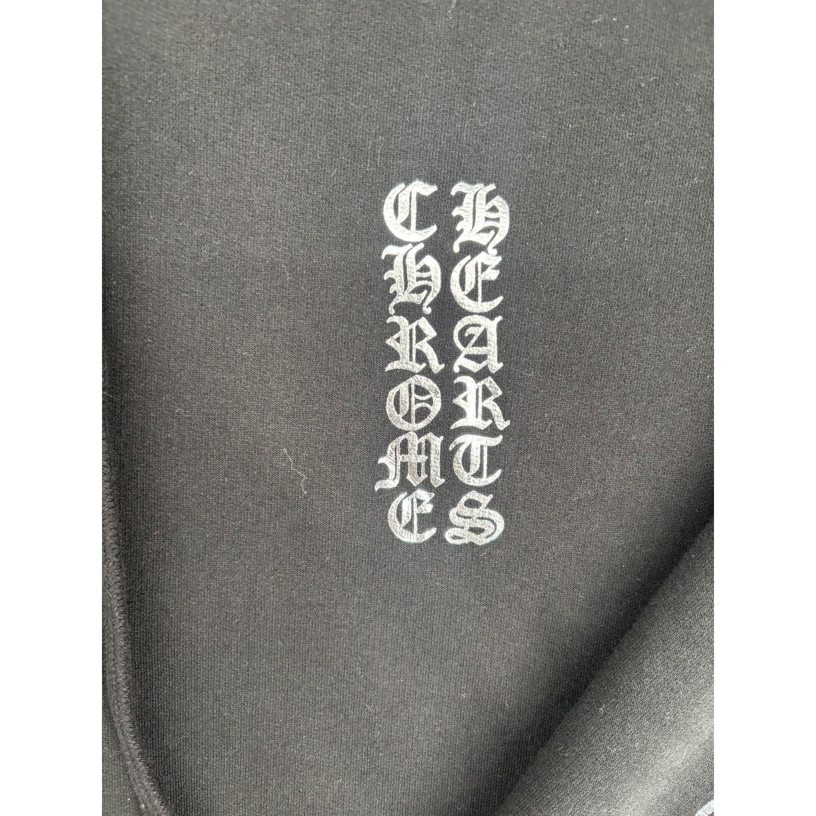 Chrome Hearts Chorme Hearts 1988 Foil Vertical Logo Black Hoodie Size XXL Size US XXL / EU 58 / 5 - 2 Thumbnail