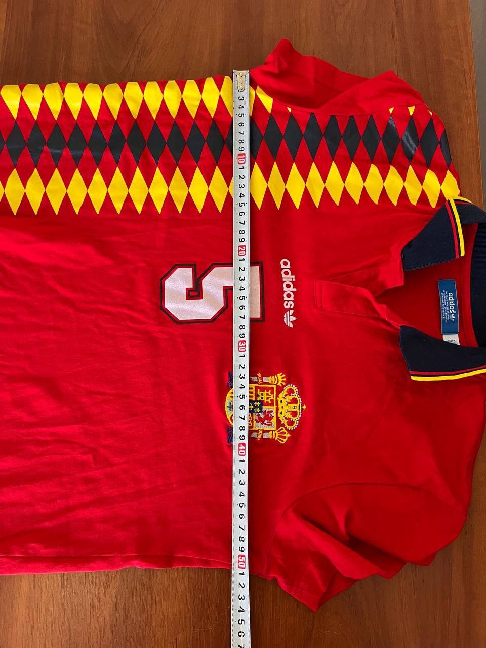 Adidas 1996 SPAIN TEAM OFFICIAL RETRO HONE SOCCER FOOTBALL JERSEY M Size US M / EU 48-50 / 2 - 15 Thumbnail