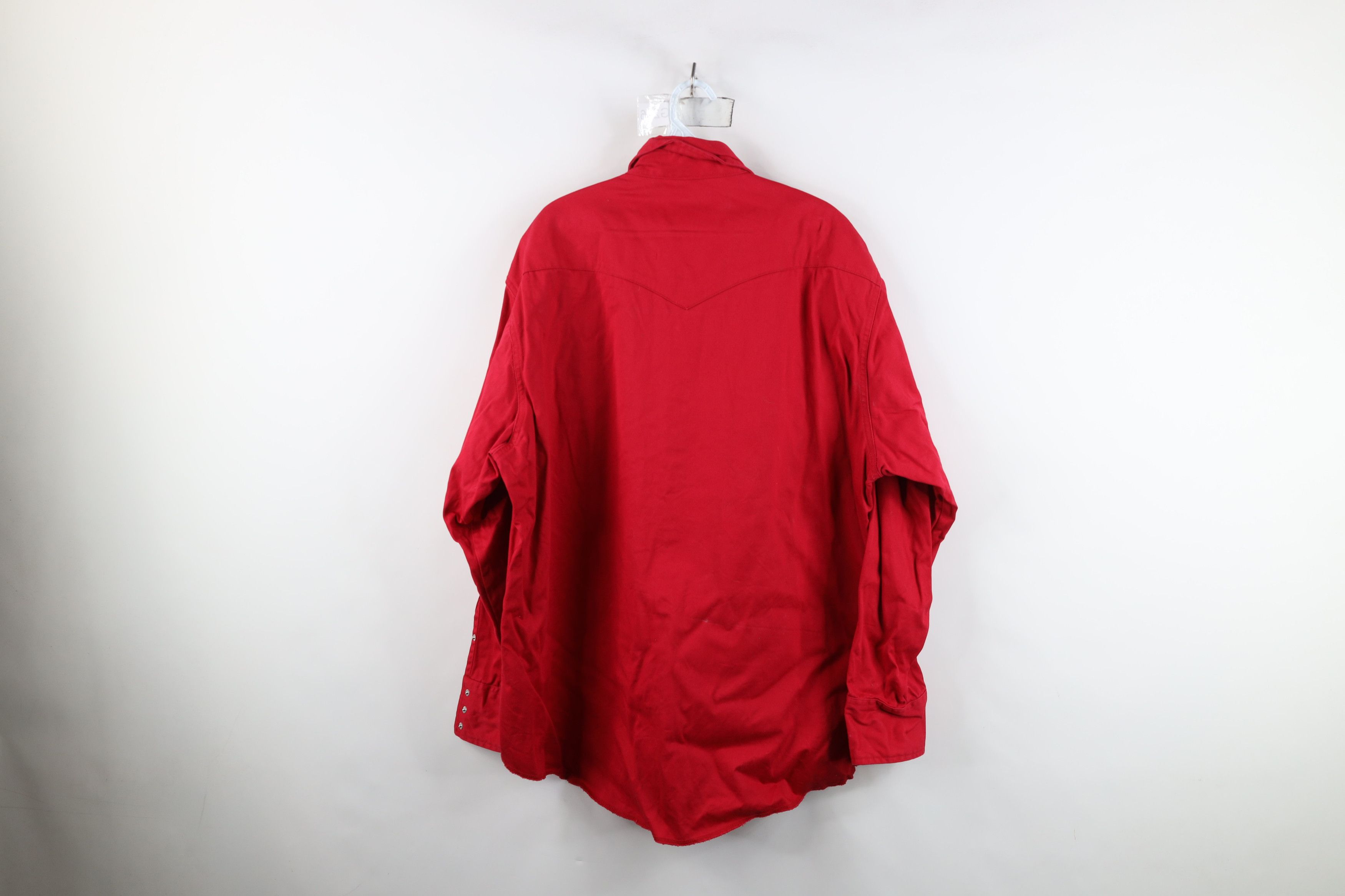 Wrangler Vintage 90s Wrangler Heavyweight Western Cowboy Button Shirt Size US XXL / EU 58 / 5 - 13 Thumbnail