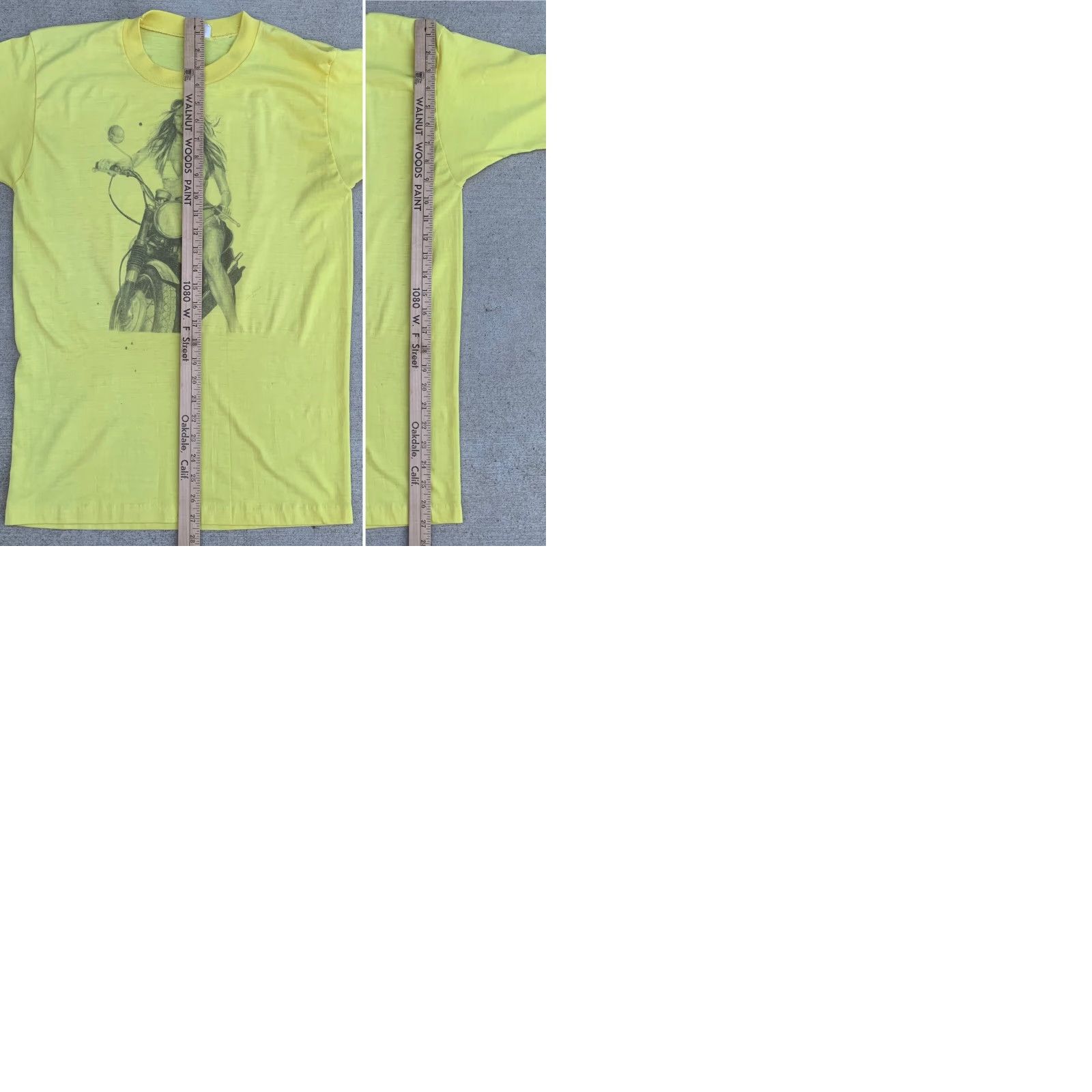 Vintage VINTAGE Mayo Spruce T-Shirt Men L Yellow 70s 80s Biker Motorcycle John Banuelos #5 Size US L / EU 52-54 / 3 - 9 Thumbnail