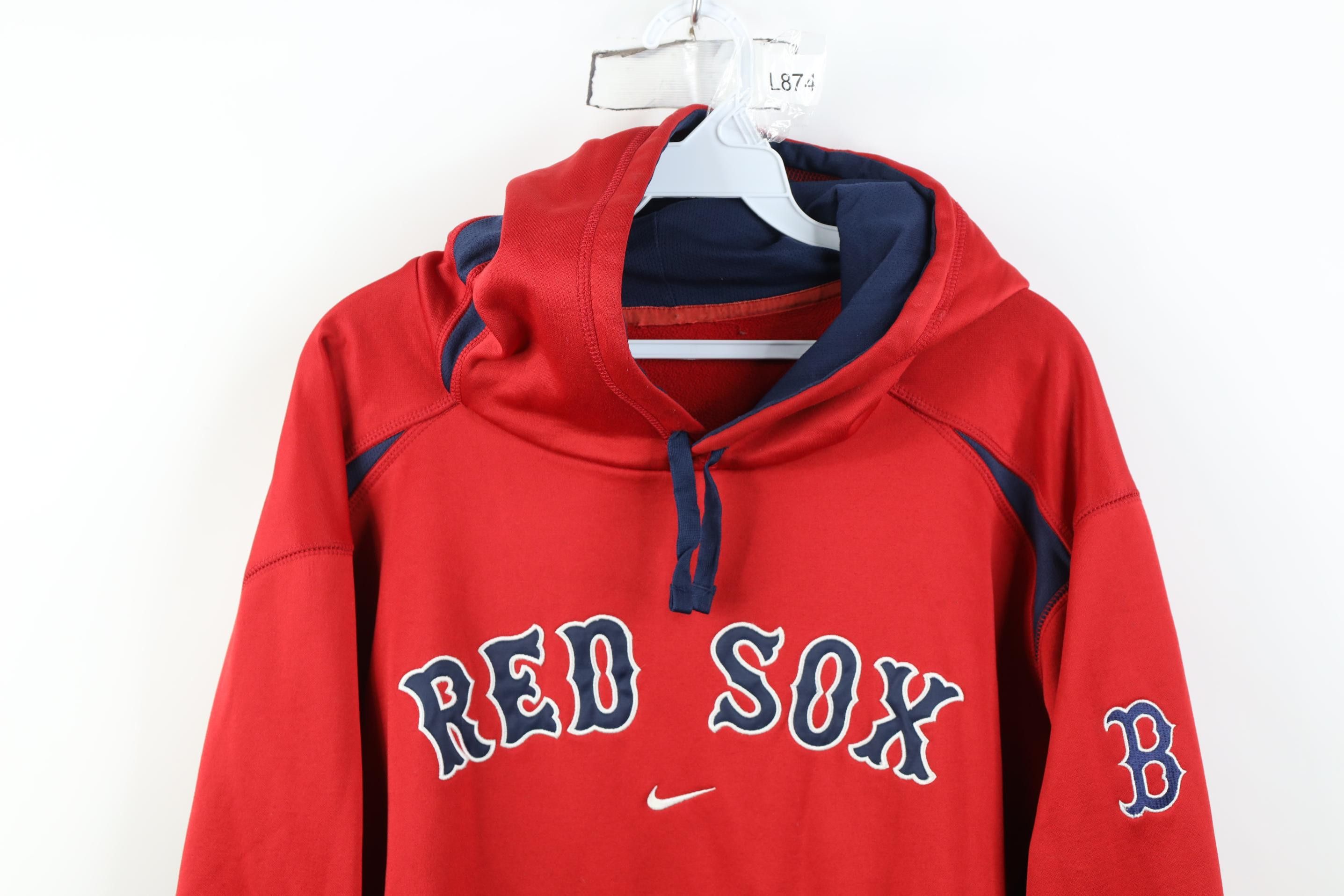 Nike Nike Scott Center Swoosh Boston Red Sox Baseball Hoodie Size US XL / EU 56 / 4 - 2 Thumbnail