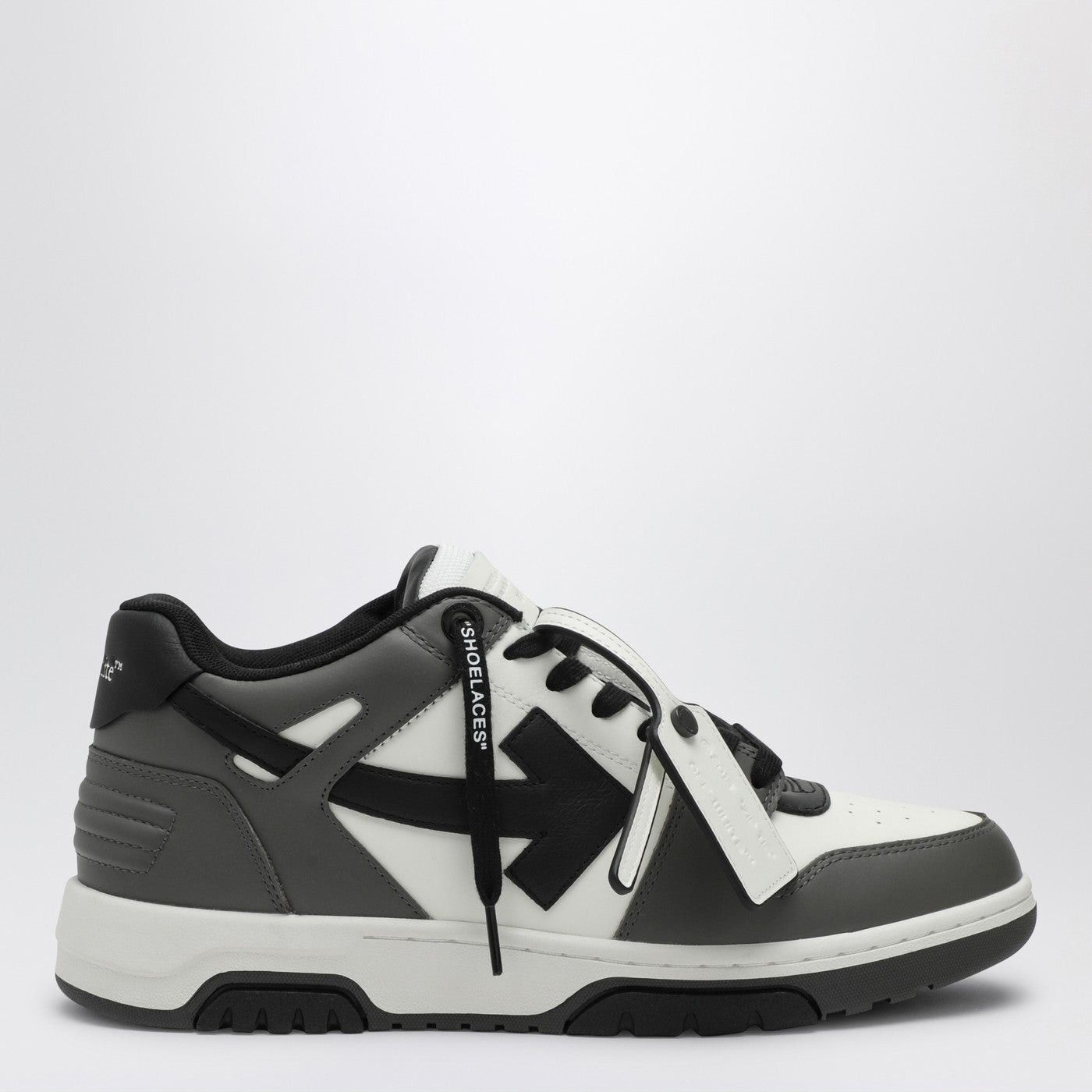 Off-White Off-White Out Of Office Sneakers In Dark Grey/White/Black Size US 7 / EU 40 - 1 Thumbnail