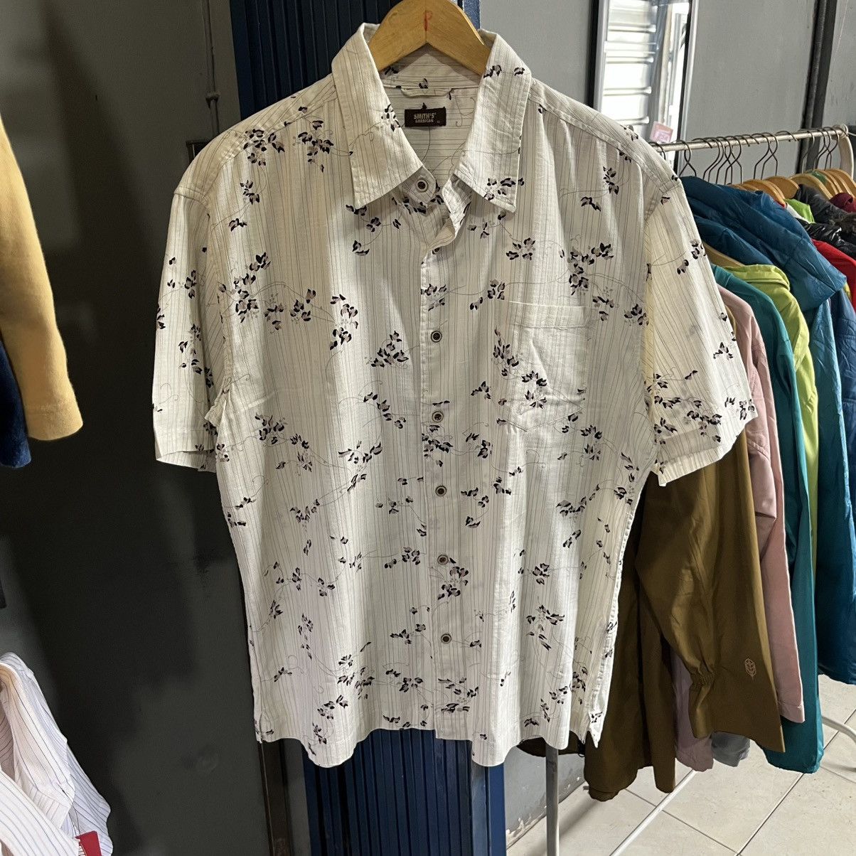 Smith's American Vintage Smith’s American Flower Button Short Sleeve Size US L / EU 52-54 / 3 - 1 Thumbnail