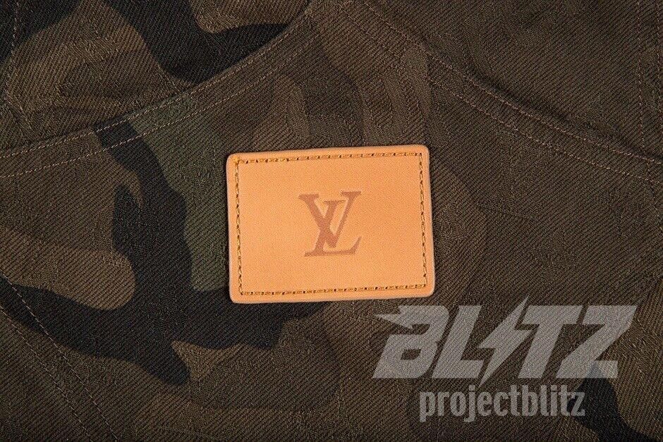 Louis Vuitton 2017 SUPREME X LOUIS VUITTON JACQUARD DENIM OVERALLS PANTS Size US 34 / EU 50 - 4 Thumbnail
