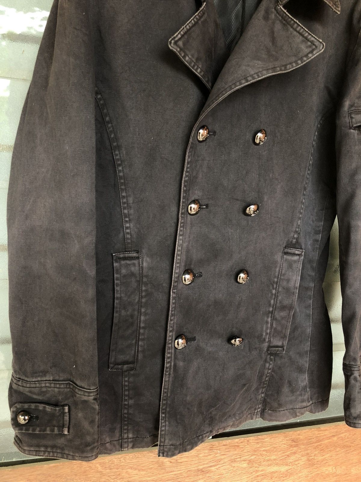 In The Attic Vintage In The Attic Double Breasted Pea Coat Jacket Size US M / EU 48-50 / 2 - 4 Thumbnail