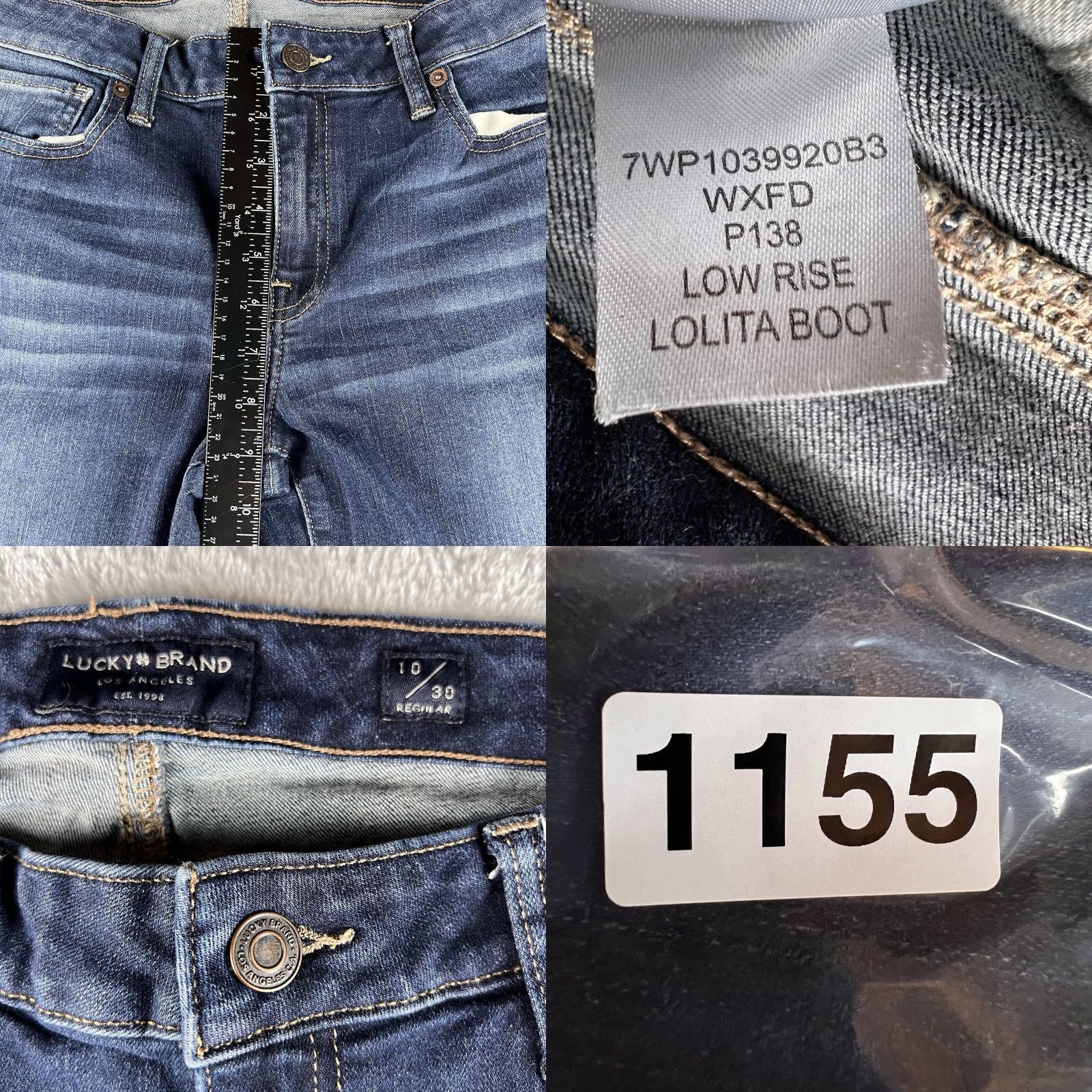 Lucky Brand Lucky Brand Jeans Bootcut Womens 10 Regular Stretch Denim Blue 31x30 Inseam 31 5-Pocket Boyfriend? Size 32" / US 10 / IT 46 - 8 Thumbnail