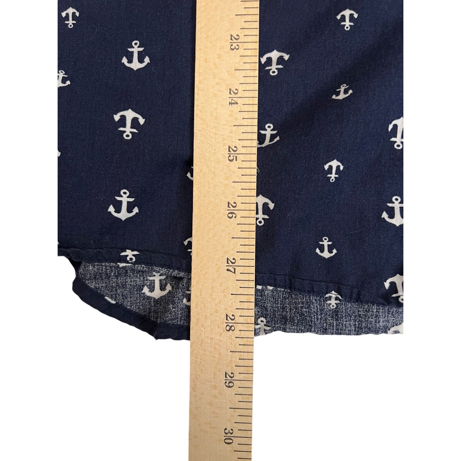 Other Men’s Slim Fit Button-Down Shirt - Navy Blue Anchor Print Size US L / EU 52-54 / 3 - 9 Thumbnail