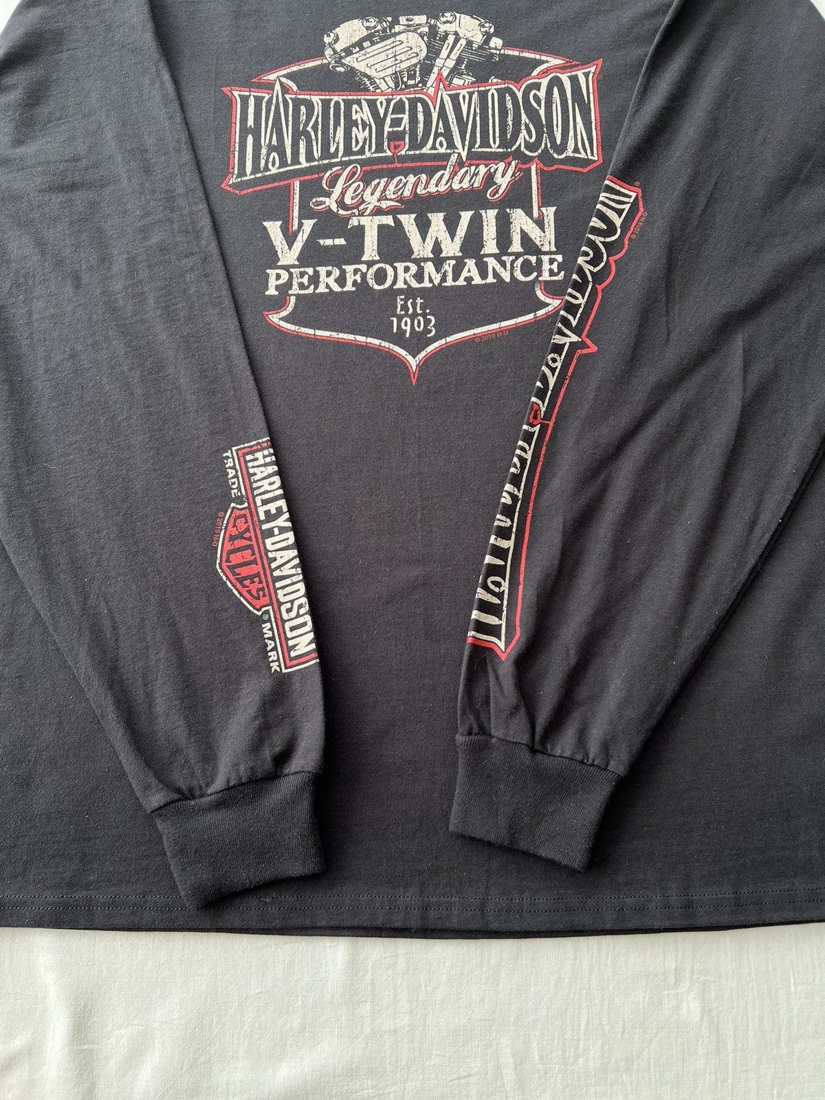 Harley Davidson Vintage 2019 Harley Davidson Edinburgh Scotland Long Sleeve Size US XL / EU 56 / 4 - 6 Thumbnail
