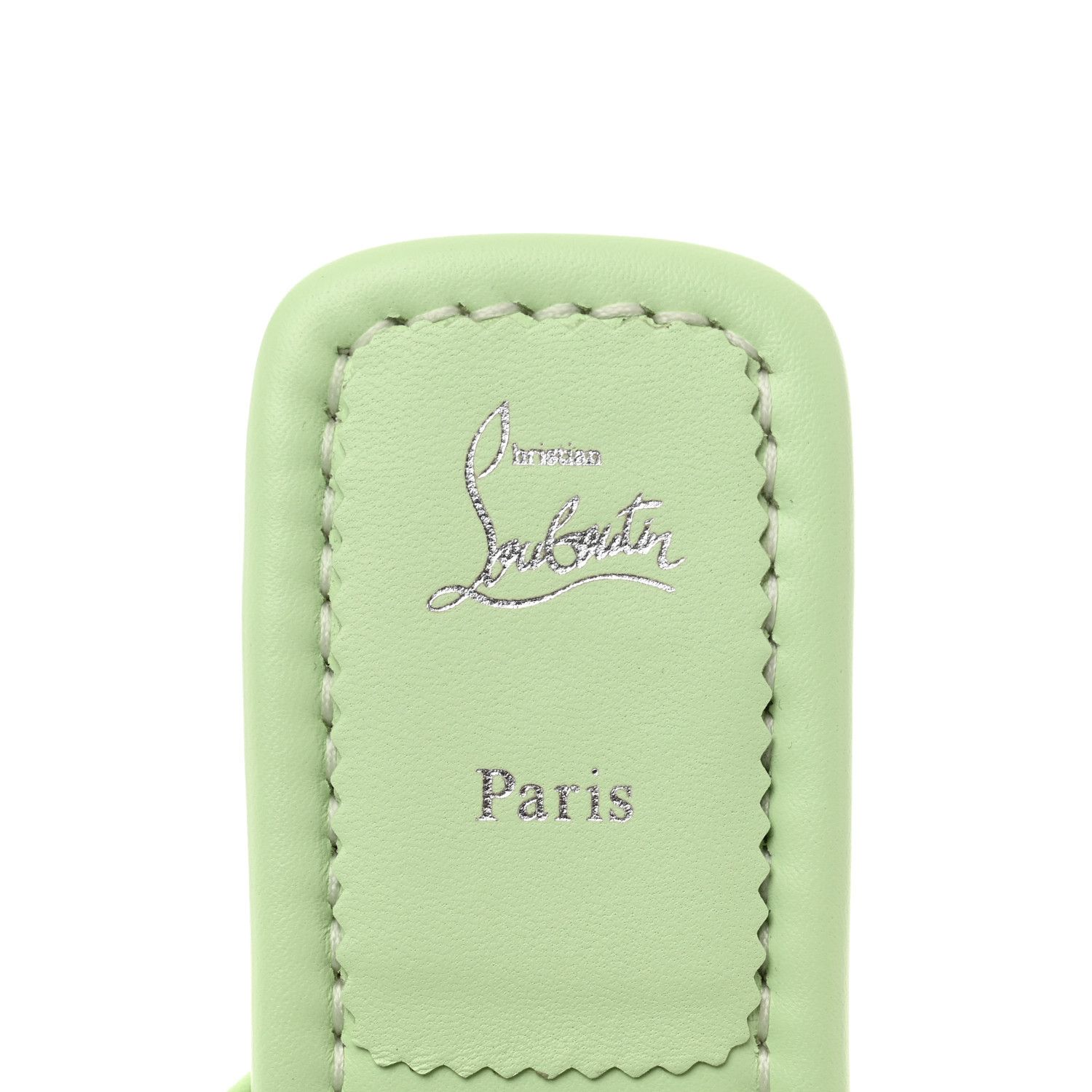 Christian Louboutin o1s1wg110924 Miss Spika Slide in Studio Green Size US 7 / IT 37 - 5 Thumbnail