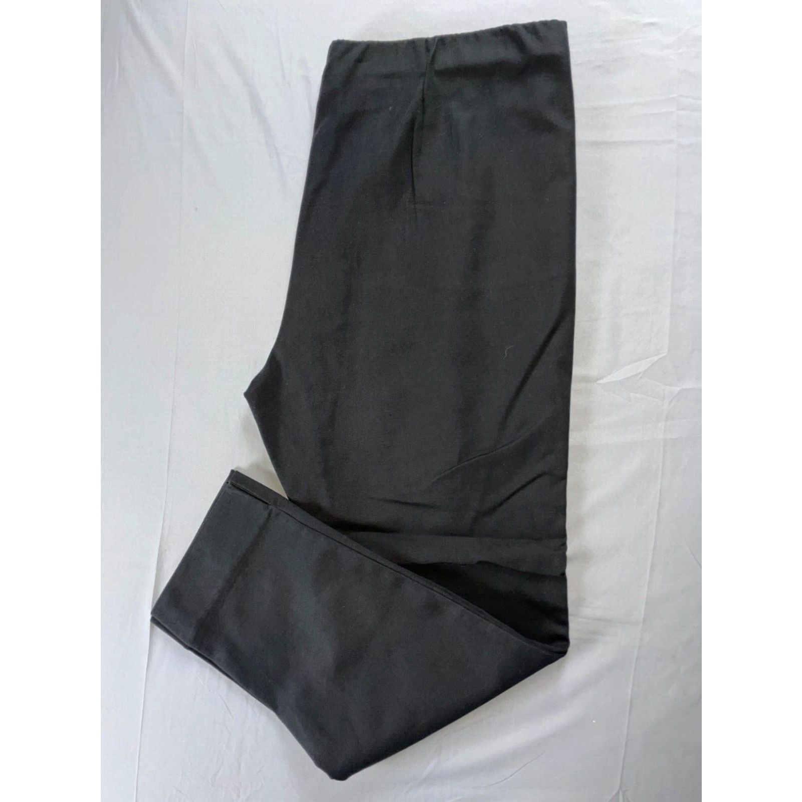 Vintage J.Jill Essential Cotton Stretch Pull On Pants. Black, Women's Size 16. EUC!! Size ONE SIZE - 2 Preview