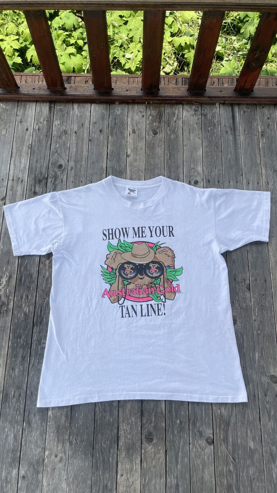 Vintage Vintage 90s Australian Gold Graphic Tee Size US L / EU 52-54 / 3 - 2 Thumbnail