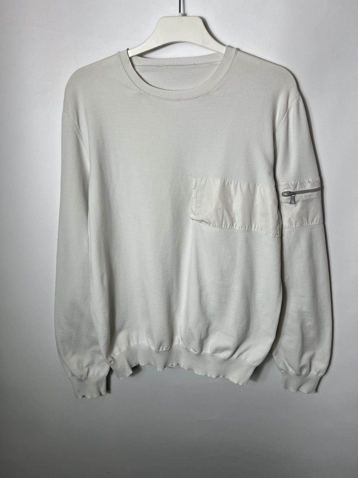 Prada Vintage luxury streetwear y2k Prada Nylon Pocket Sweatshirt Size US M / EU 48-50 / 2 - 1 Thumbnail