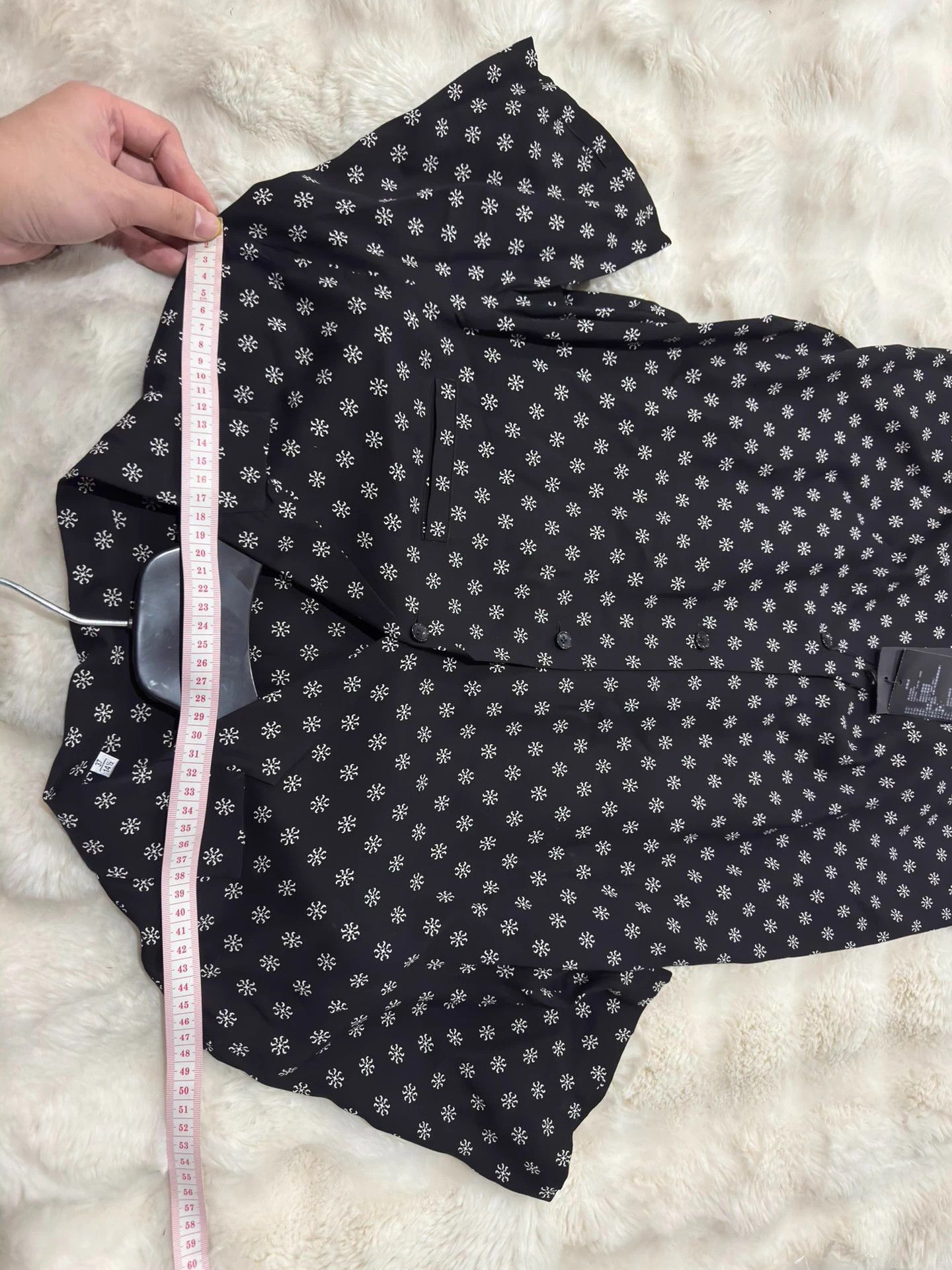 Saint Laurent Paris Saint Laurent SLP Snowflake Shark Collar Shirt 37 Size US S / EU 44-46 / 1 - 7 Thumbnail