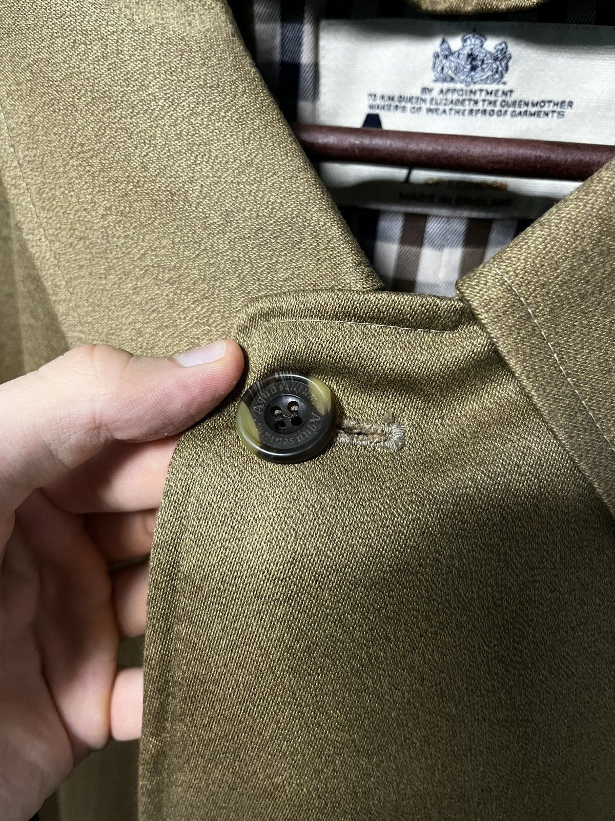 Aquascutum × Vintage Aquascutum Man's Vintage coat Size US L / EU 52-54 / 3 - 6 Thumbnail
