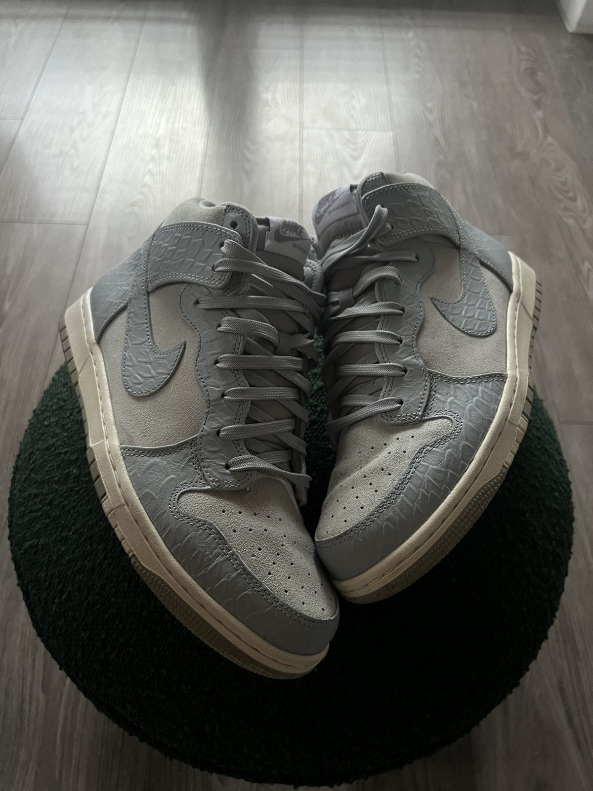 Japanese Brand × Nike ‼️Nike Dunk High CMFT Premium Zoom Python Grey Pattern Shoes‼️ Size US 9.5 / EU 42-43 - 4 Thumbnail