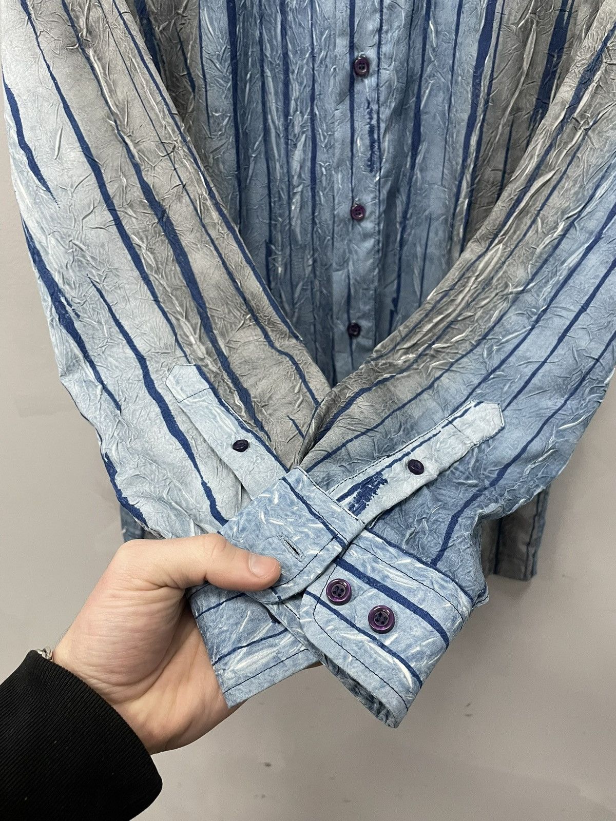 Issey Miyake × Vintage ASYMMETRIC shirt button up ISSEY STYLE JAPAN BRAND Y2K Size US S / EU 44-46 / 1 - 8 Thumbnail