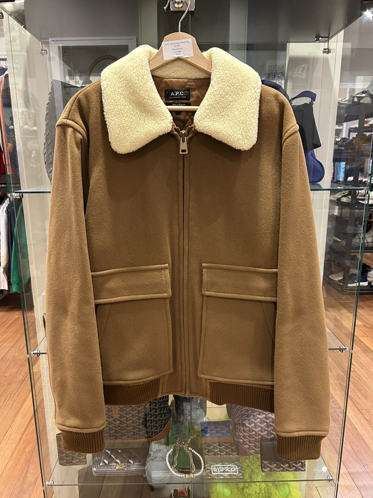 A.P.C. A.P.C. Faux Wool Shearling Jacket Size US XL / EU 56 / 4 - 1 Thumbnail