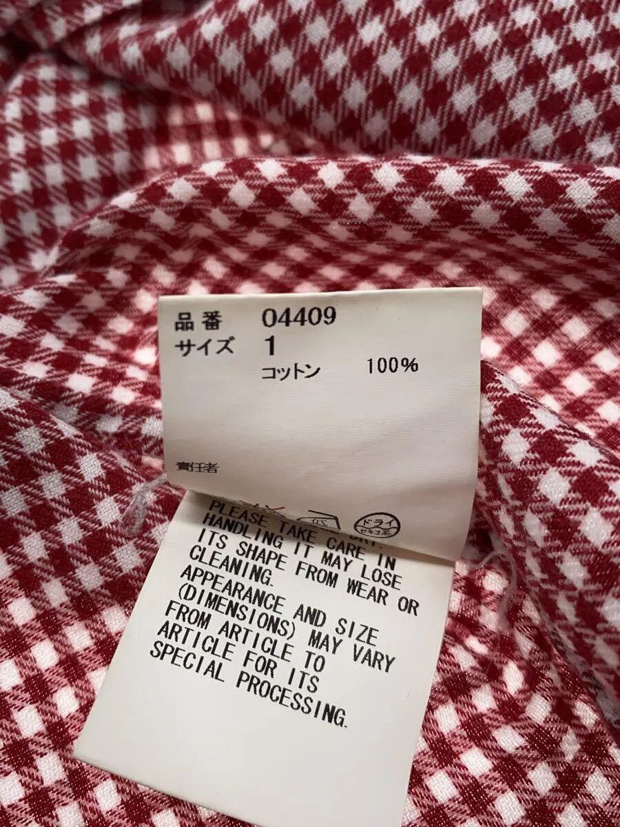 Undercover Undercover Check Cotton Long Sleeve Shirt Red Size US S / EU 44-46 / 1 - 5 Thumbnail