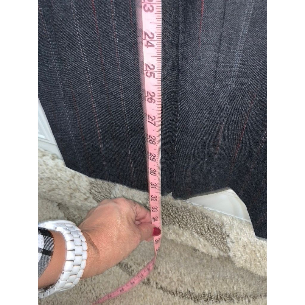 Pendleton Pendleton Women's Gray Pinstripe Wool Dress Pants Size 6 Size 28" / US 6 / IT 42 - 8 Thumbnail