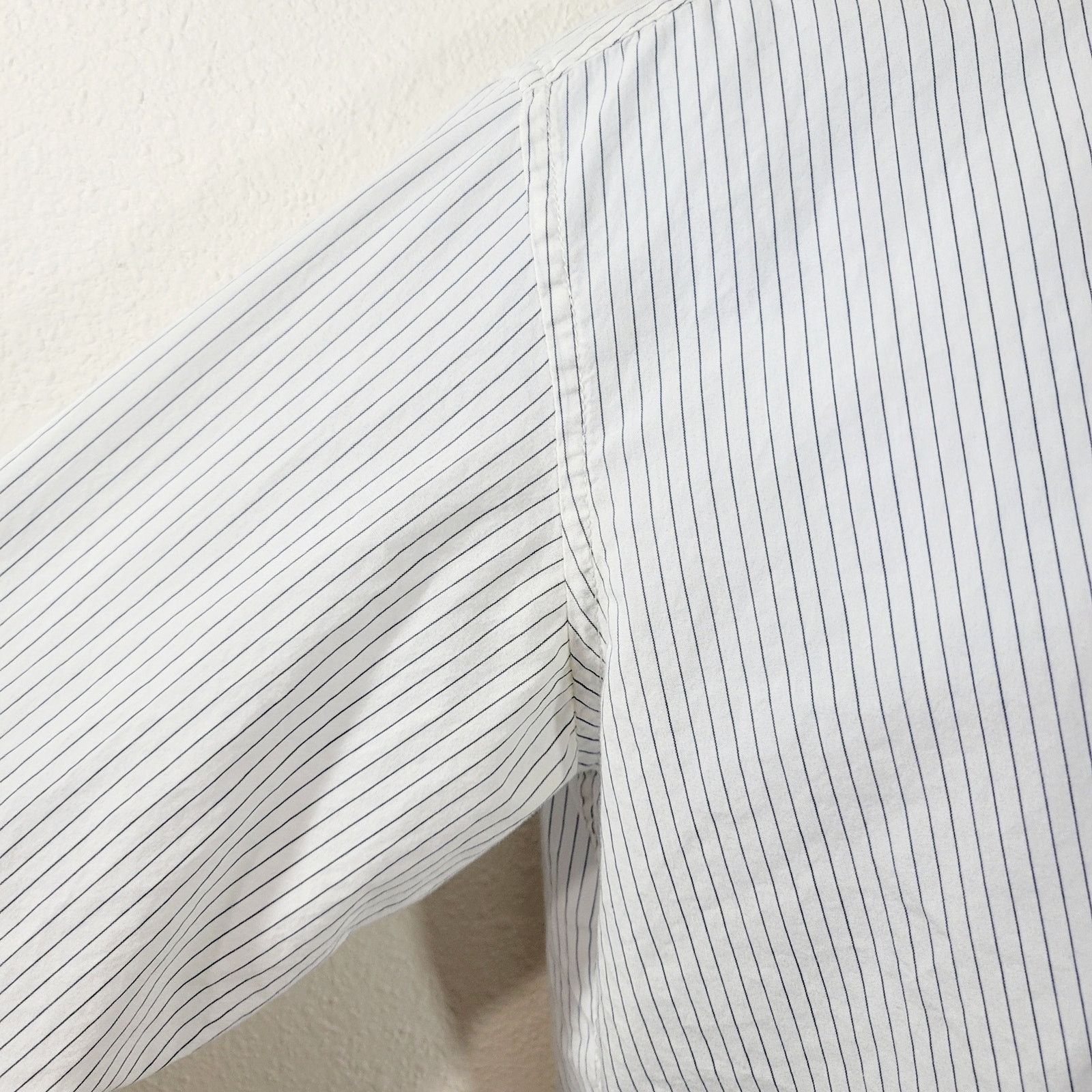 Fossil Fossil White Blue Striped Pointed Collar Button Shirt Medium Size US M / EU 48-50 / 2 - 6 Thumbnail