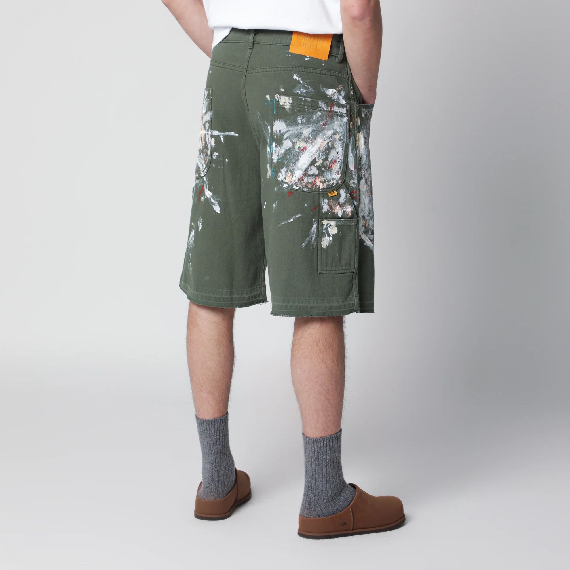Gallery Dept. o1d2blof0426 Bermuda Shorts in Military Green Size US 34 / EU 50 - 4 Thumbnail