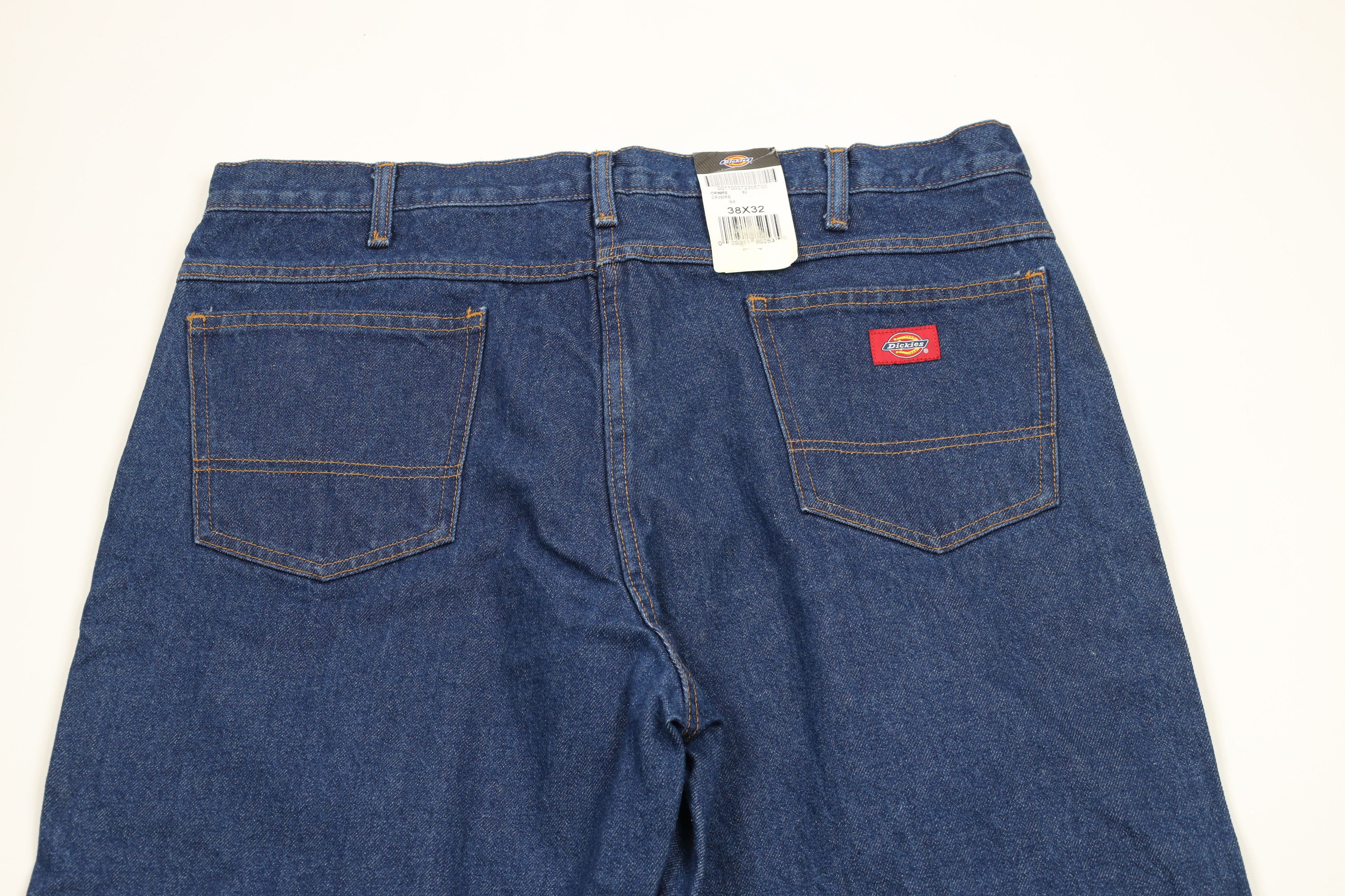 Dickies × Vintage Deadstock Vintage Y2K Dickies Wide Leg Dungaree Denim Jeans Size US 38 / EU 54 - 8 Thumbnail