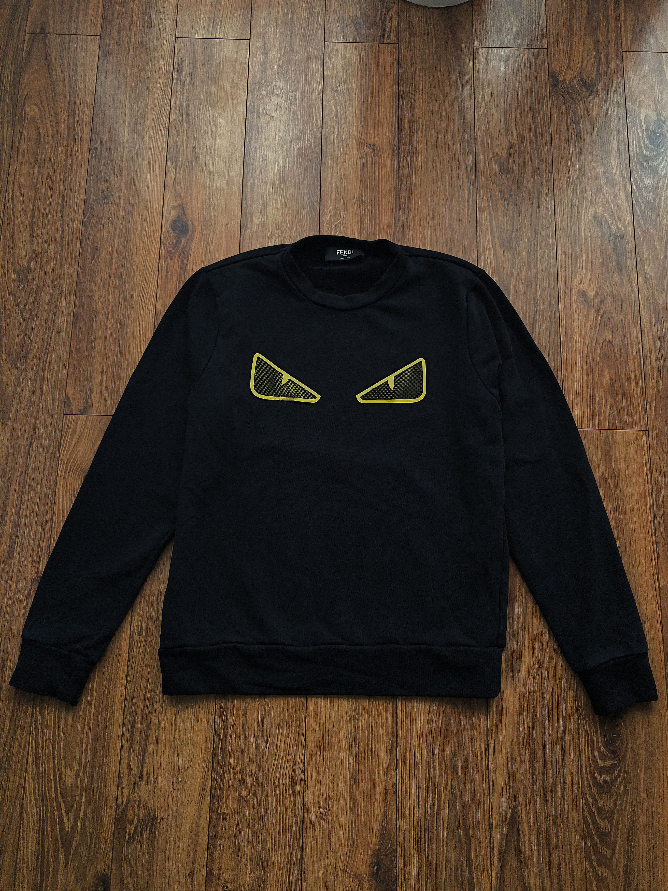 Fendi FENDI 18SS Monster Bag Bugs Eyes Sweatshirt Black