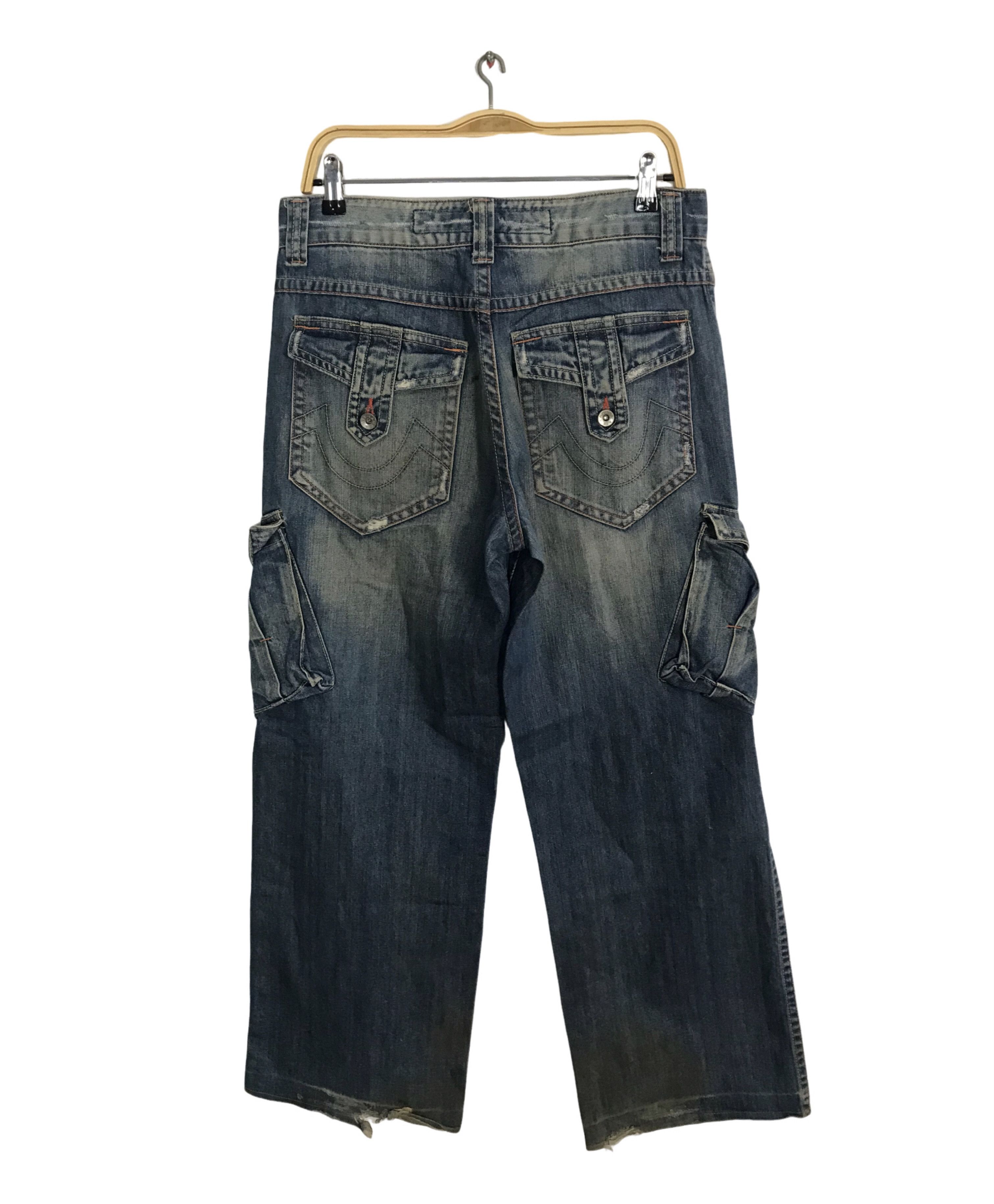 Other Air Canada Straight Cut Indigo Cargo Denim Jeans Size US 31 - 2 Thumbnail