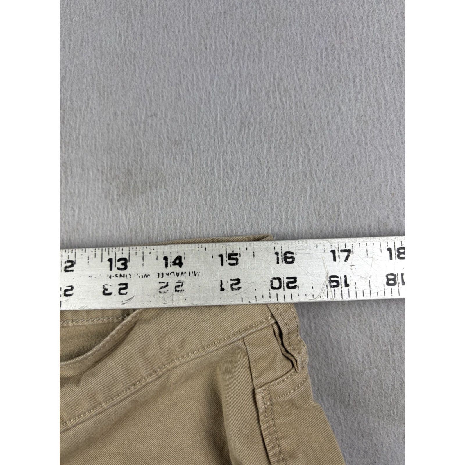 Flint And Tinder Flint and Tinder Pants Mens 33x30 Khaki Brown Tapered Fit Stretch Chino Casual Size US 33 - 6 Thumbnail