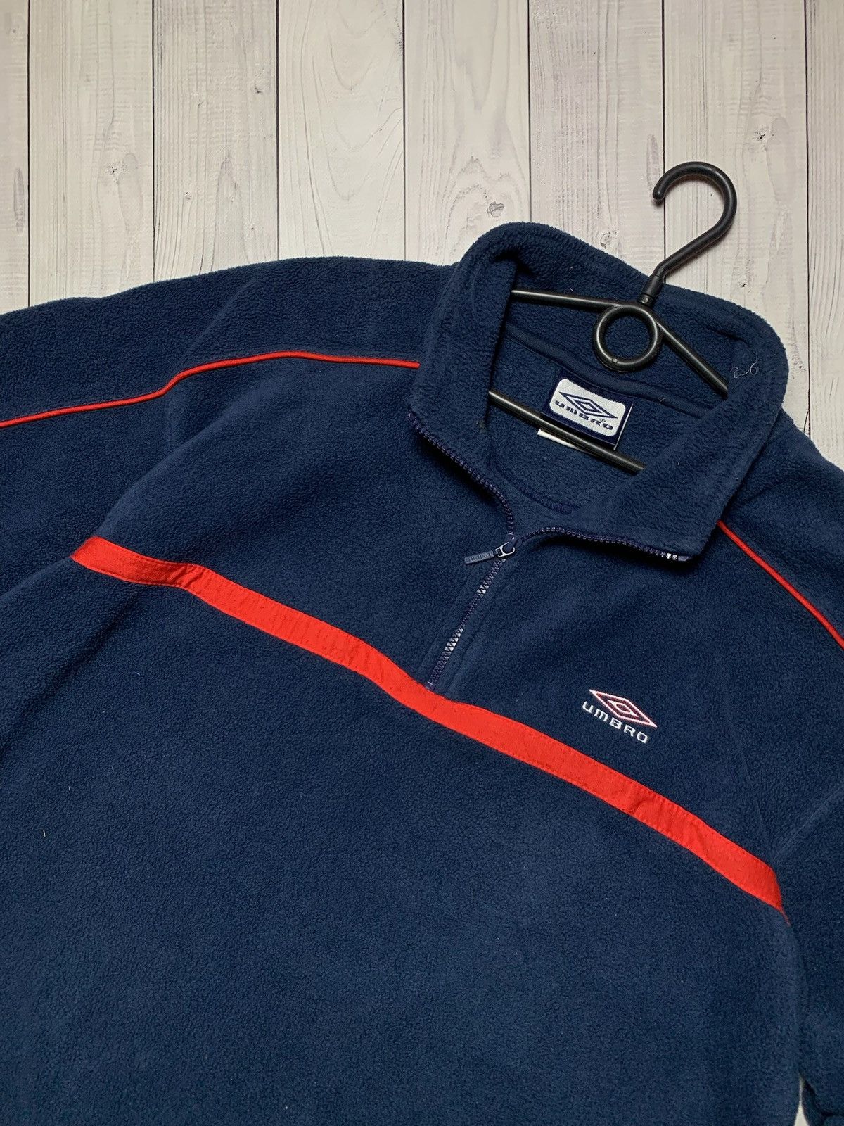 Umbro × Vintage Vintage Umbro fleece sweatshirt zip 1/3 jacket size XL logo Size US XL / EU 56 / 4 - 3 Thumbnail