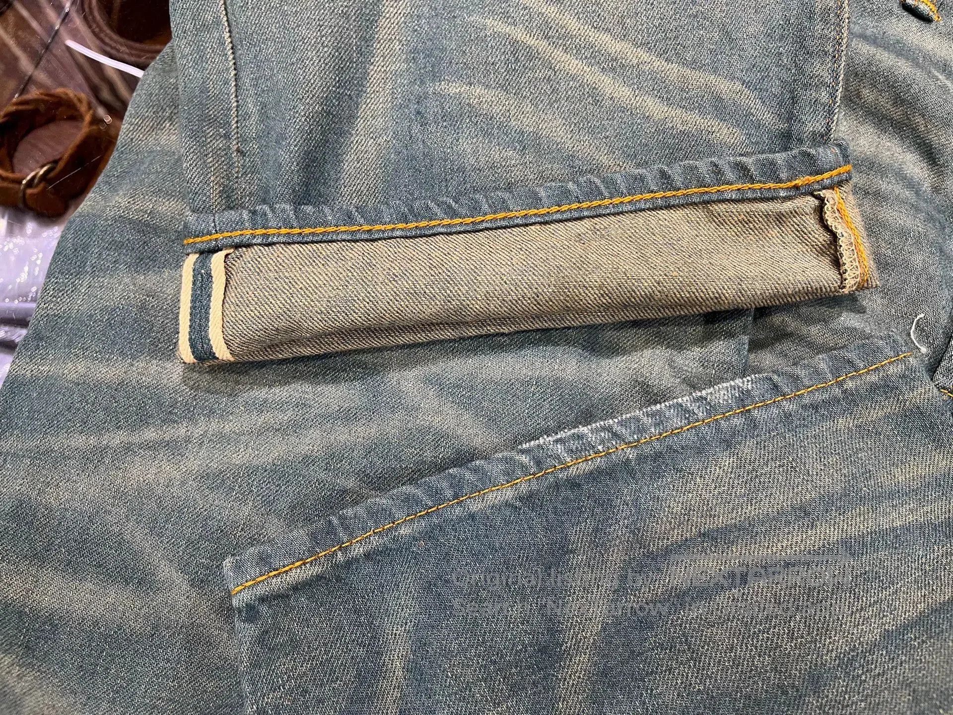 RRL Ralph Lauren rrl patchwork distressed jeans by ralph lauren. Size US 32 / EU 48 - 7 Thumbnail