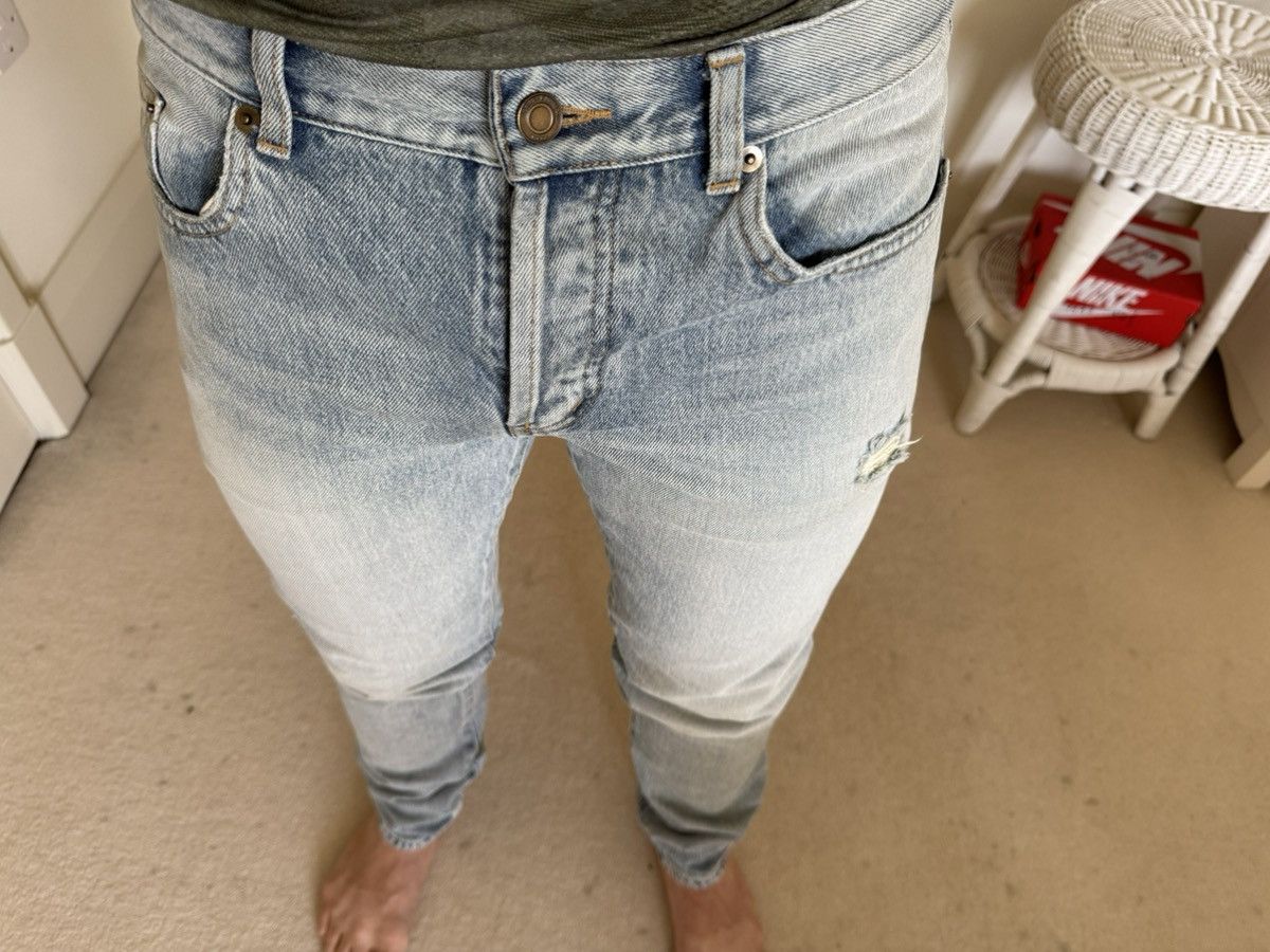 Saint Laurent Paris SS23 Saint Laurent distressed slim jeans Santa Monica 31 Size US 31 - 5 Thumbnail