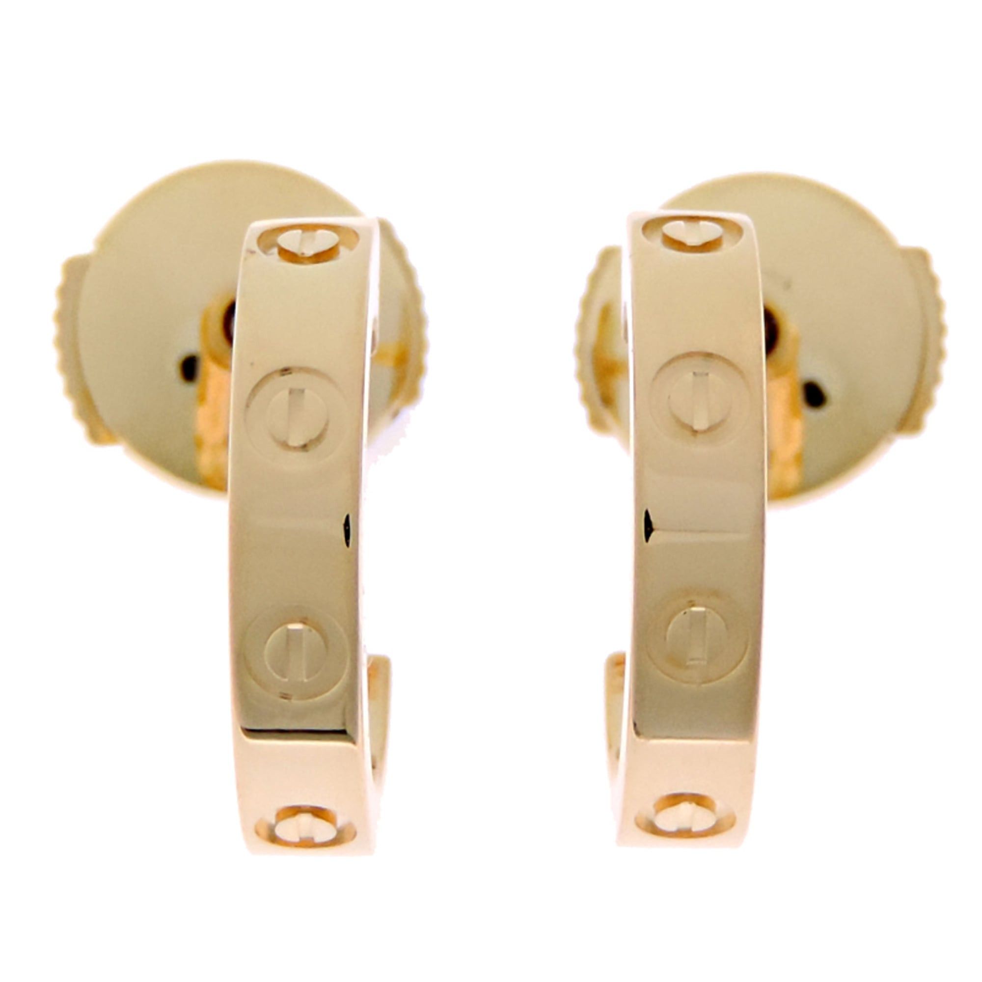 Cartier Cartier Love Hoop Small Model Earrings (B8028800), purchased in 2025, for both men and women, 750 Yellow Gold. Size ONE SIZE - 1 Thumbnail