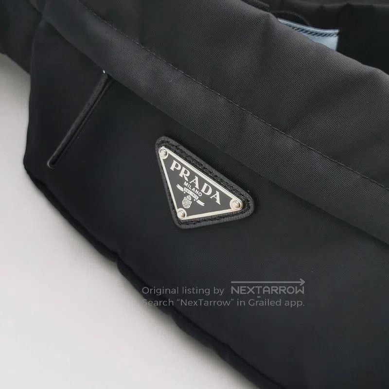 Prada Prada Black Wool Blend Triangle Logo Trousers. Size US 26 / EU 42 - 3 Thumbnail