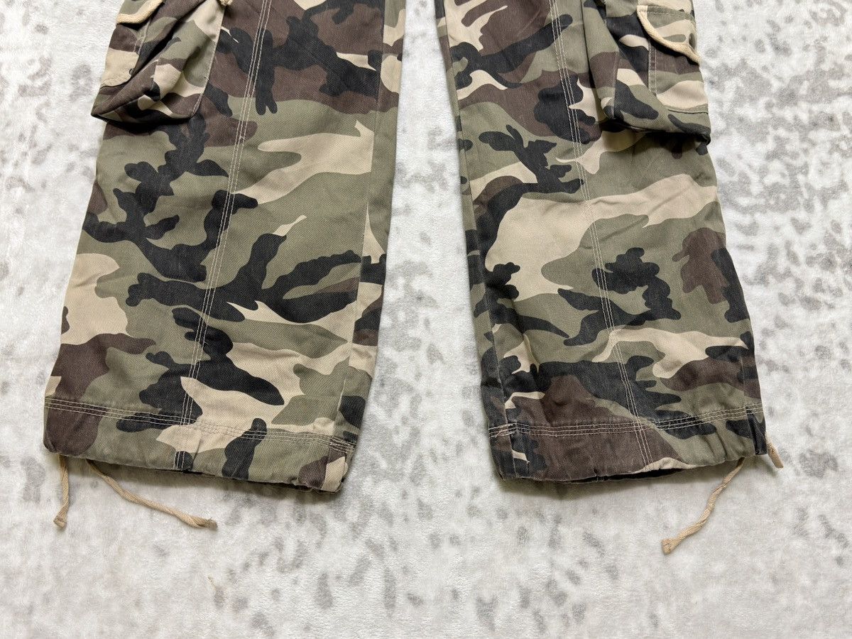 GOA Spiral Girl Camo Cargo Flare Pants Low Rise Women Denim Size US 29 - 7 Thumbnail