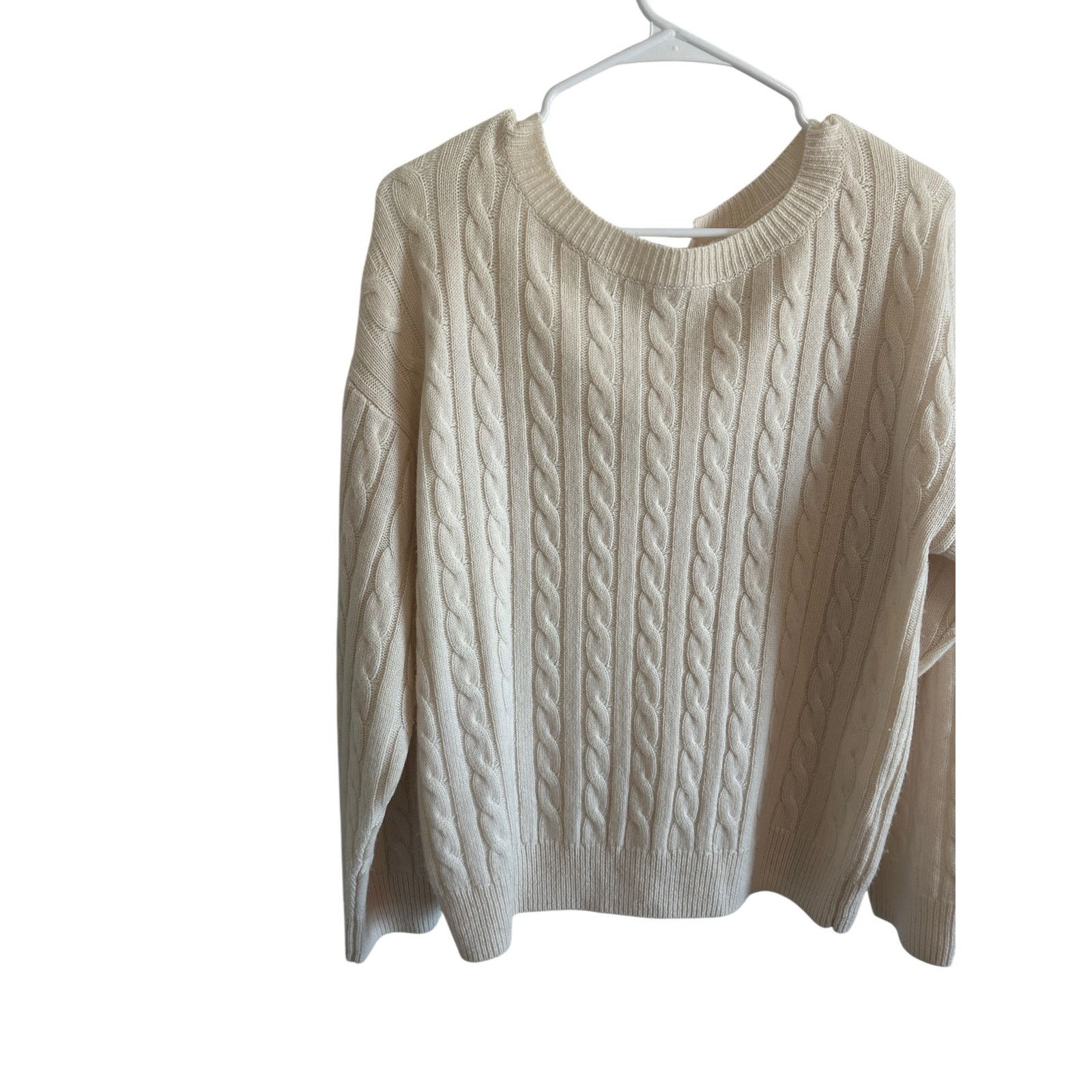 Other Grey Ven White Wool Cashmere Crew Neck Long Sleeve Sweater Size XS / US 0-2 / IT 36-38 - 4 Thumbnail