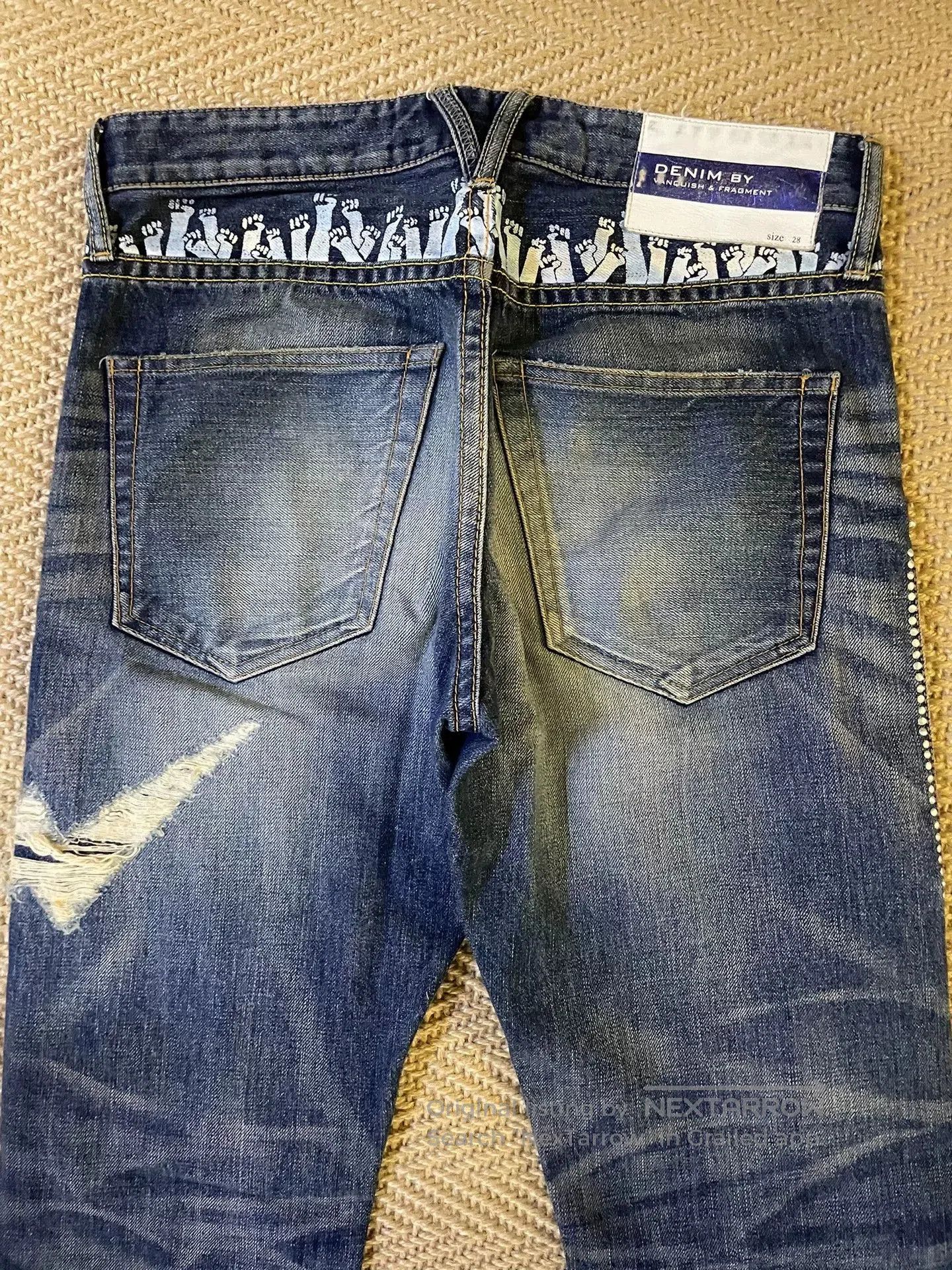 Vanquish vintage denim with distressed details. Size US 28 / EU 44 - 7 Thumbnail