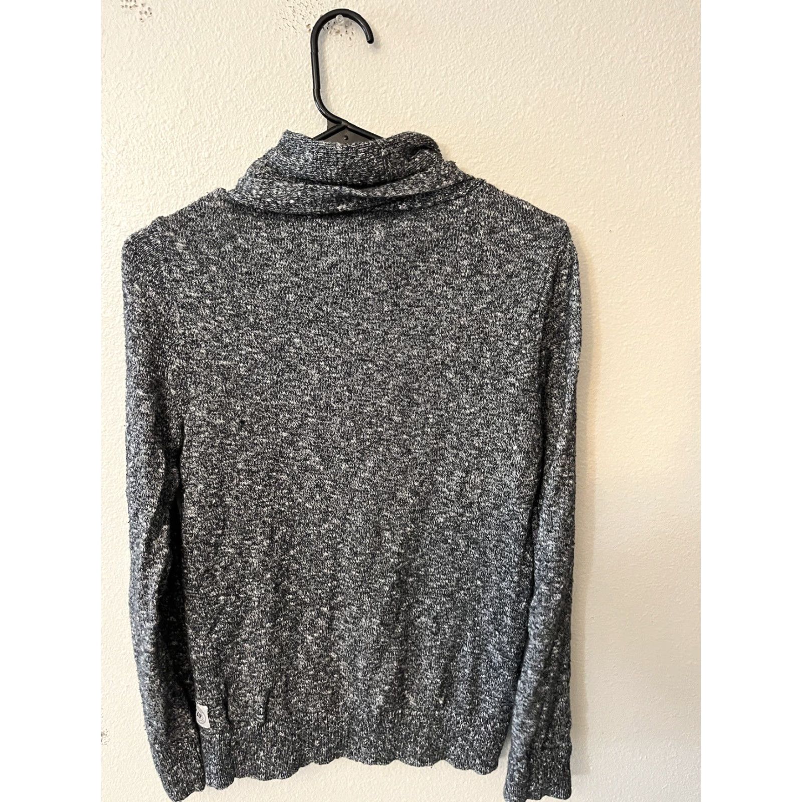 Express Express Women's Sweater, Cowl Neck, XS, Gray, Pullover, Size XS, Regular, 60s? Size XS / US 0-2 / IT 36-38 - 3 Thumbnail