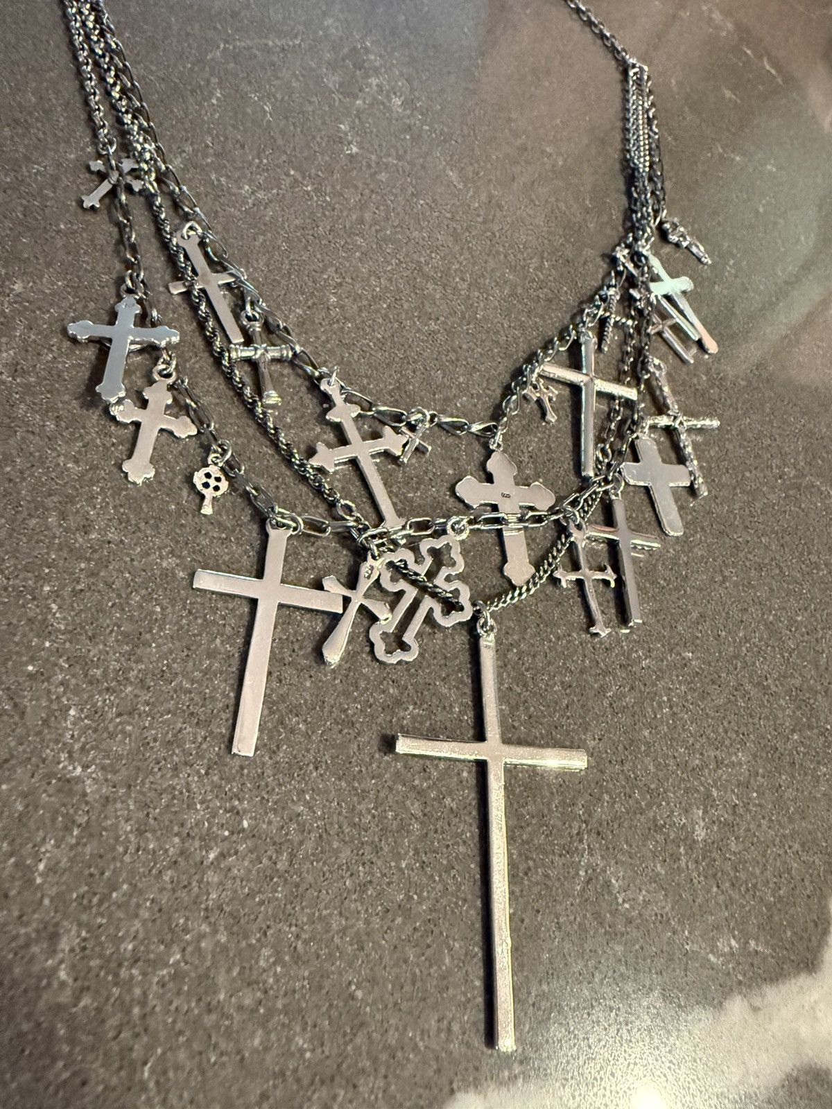 00s archive cross necklace gunda風 archive cross necklace gunda kmrii - メルカリ