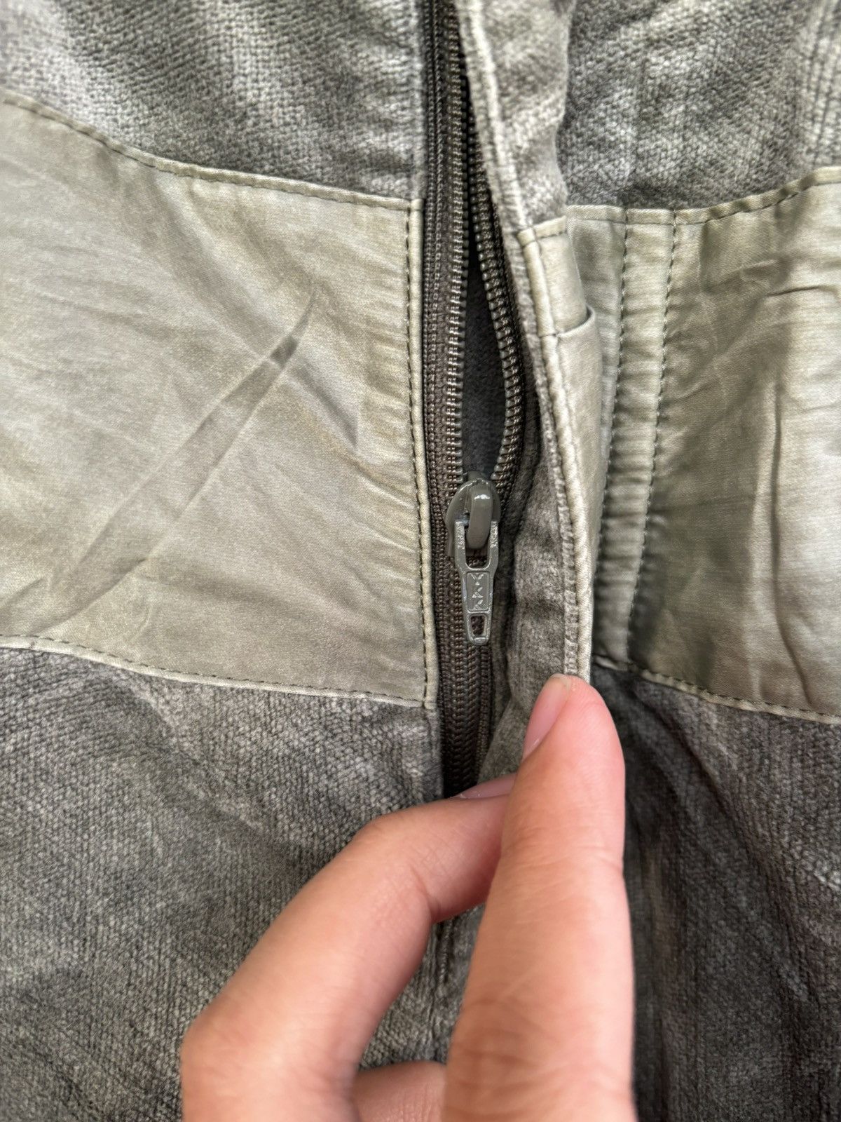 Homme Plisse Issey Miyake ISSEY MIYAKE WASHED GREEN PANELED PANTS Size US 30 / EU 46 - 9 Thumbnail