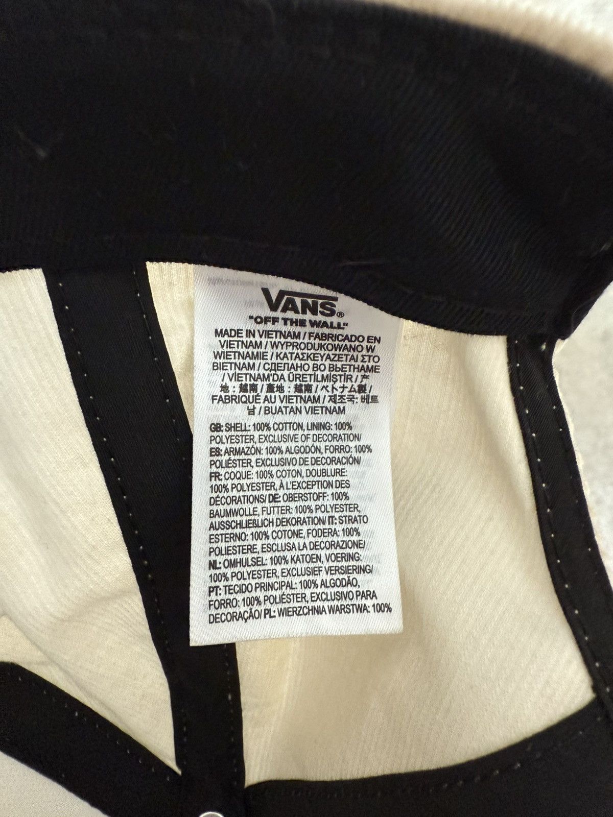 Vans VANS - Cream Snapnack Hat With Green Text (Accepting Offers) Size ONE SIZE - 5 Thumbnail